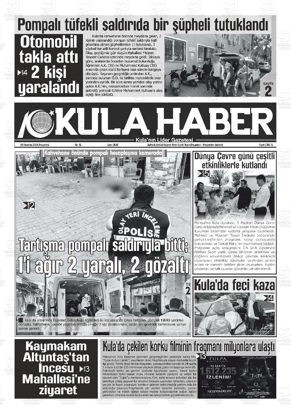 Manisa Kulahaber 08.06.2026