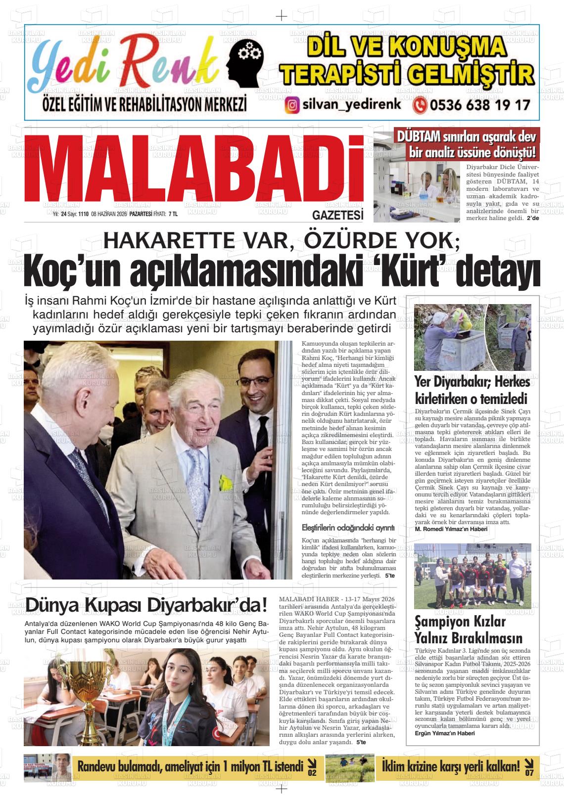 Diyarbakir Mezopotamya 08.06.2026