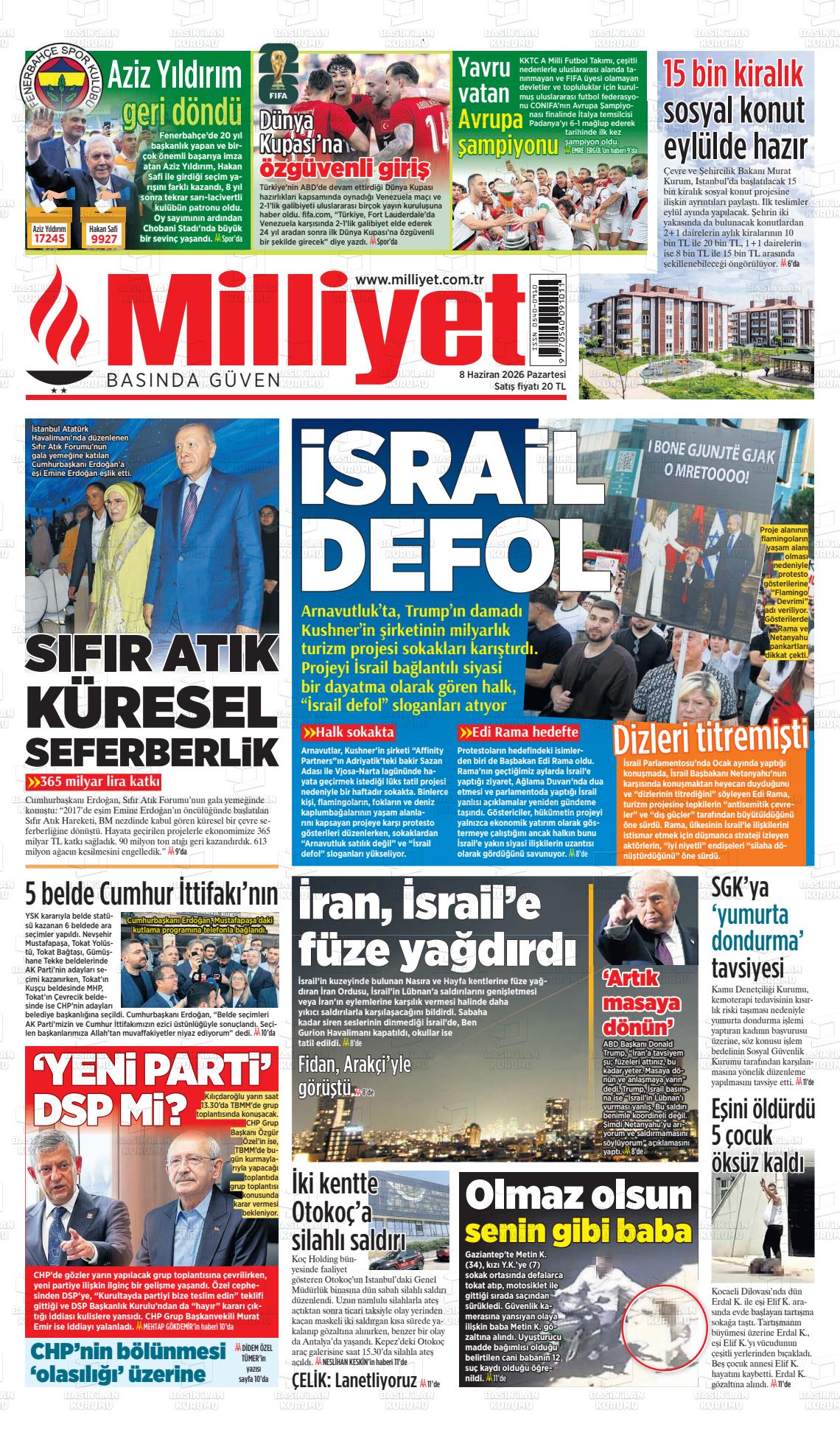 Milliyet Gazetesi 08.06.2026
