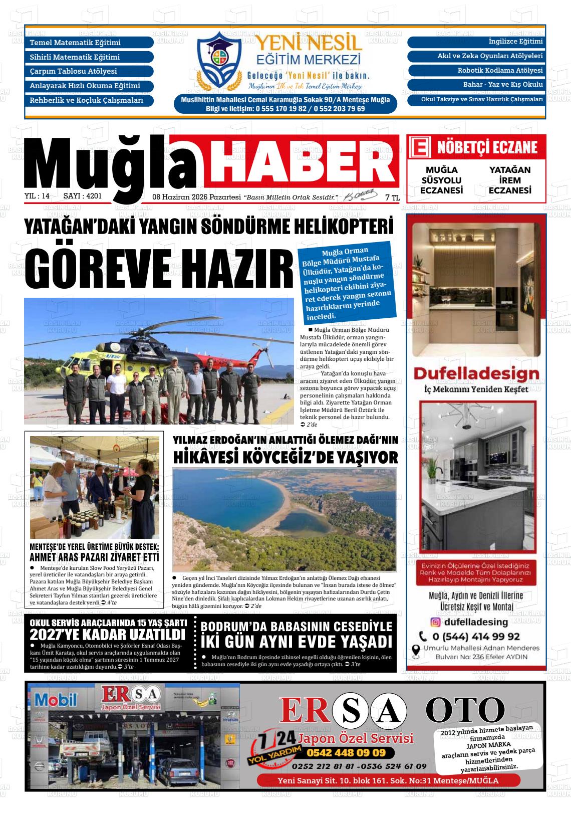 Mugla Haber 08.06.2026