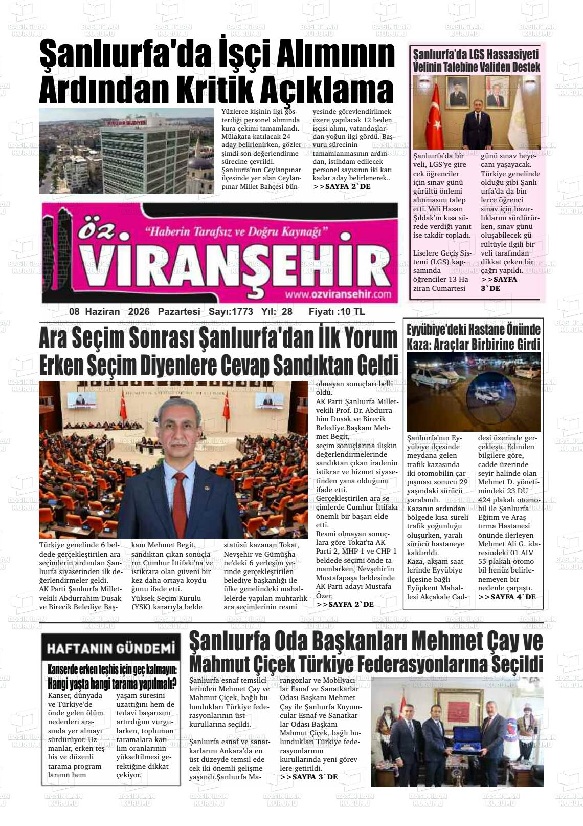 Sanliurfa Ozviransehir 08.06.2026