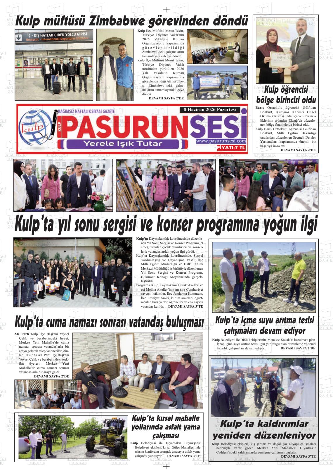 Diyarbakir Pasurunsesi 08.06.2026
