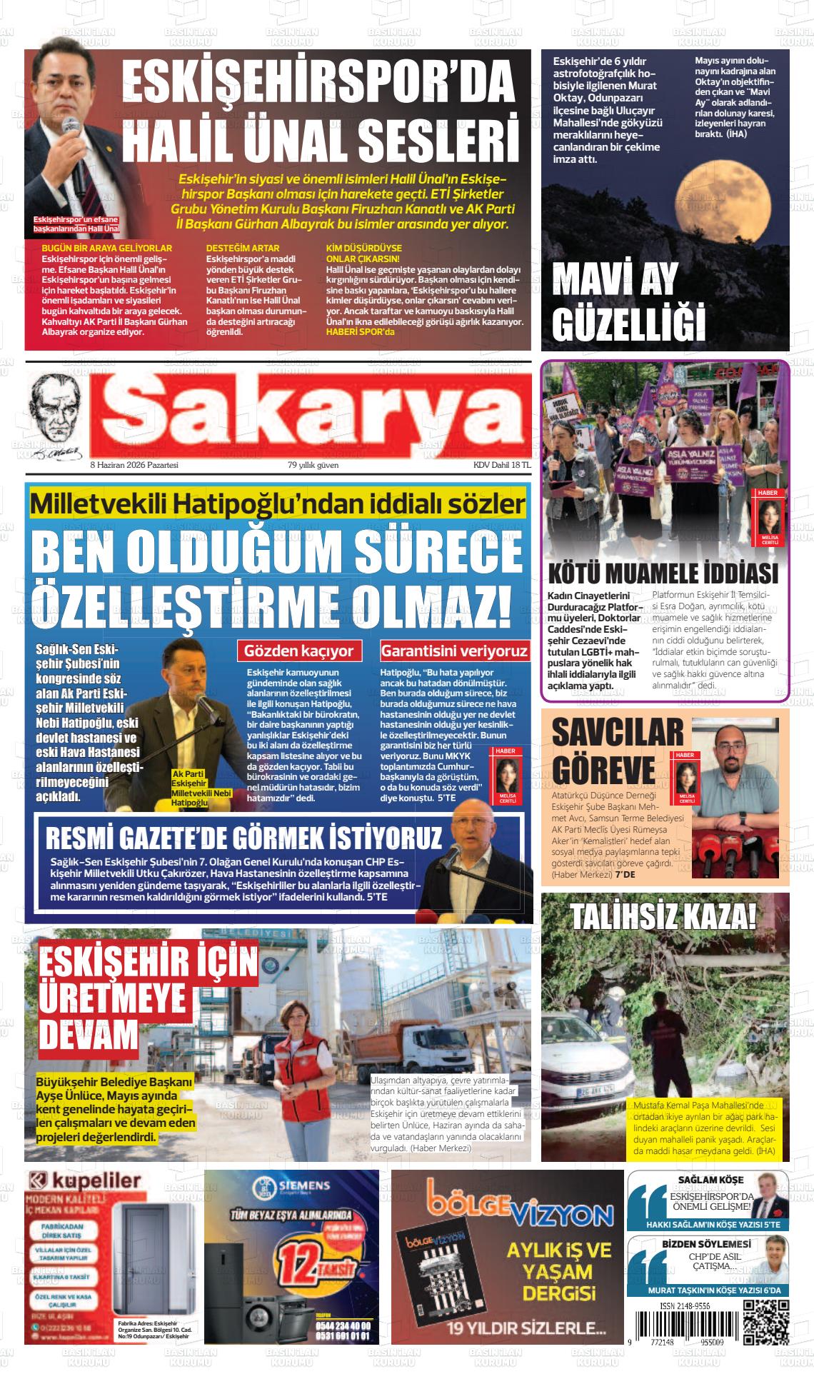 Eskisehir Sakarya 08.06.2026