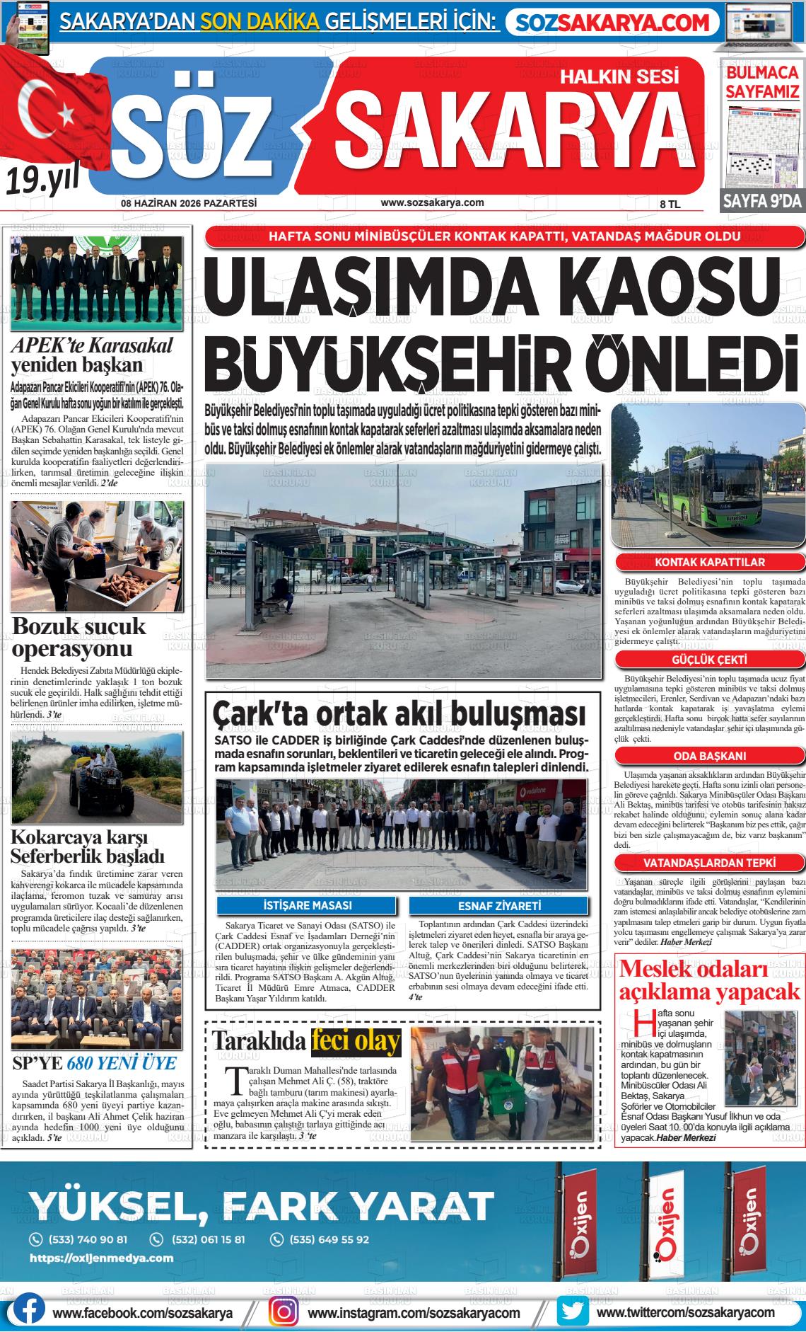 Sakarya Halk 08.06.2026