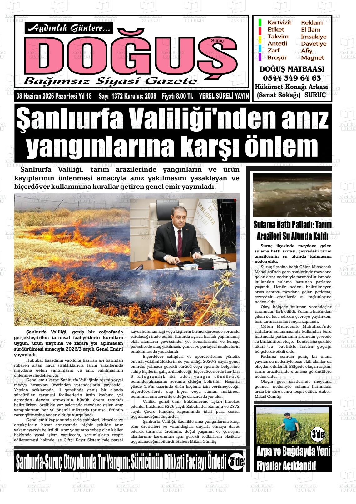 Sanliurfa Surucdogus 08.06.2026