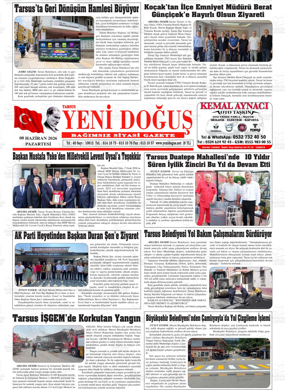 Mersin Tarsusyenidogus 08.06.2026