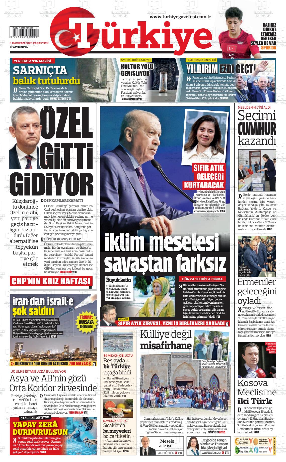 Türkiye Gazetesi 08.06.2026