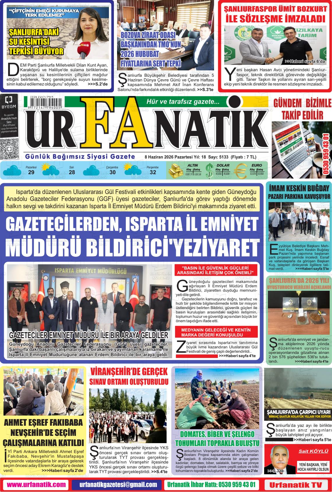 Sanliurfa Urfanatik 08.06.2026
