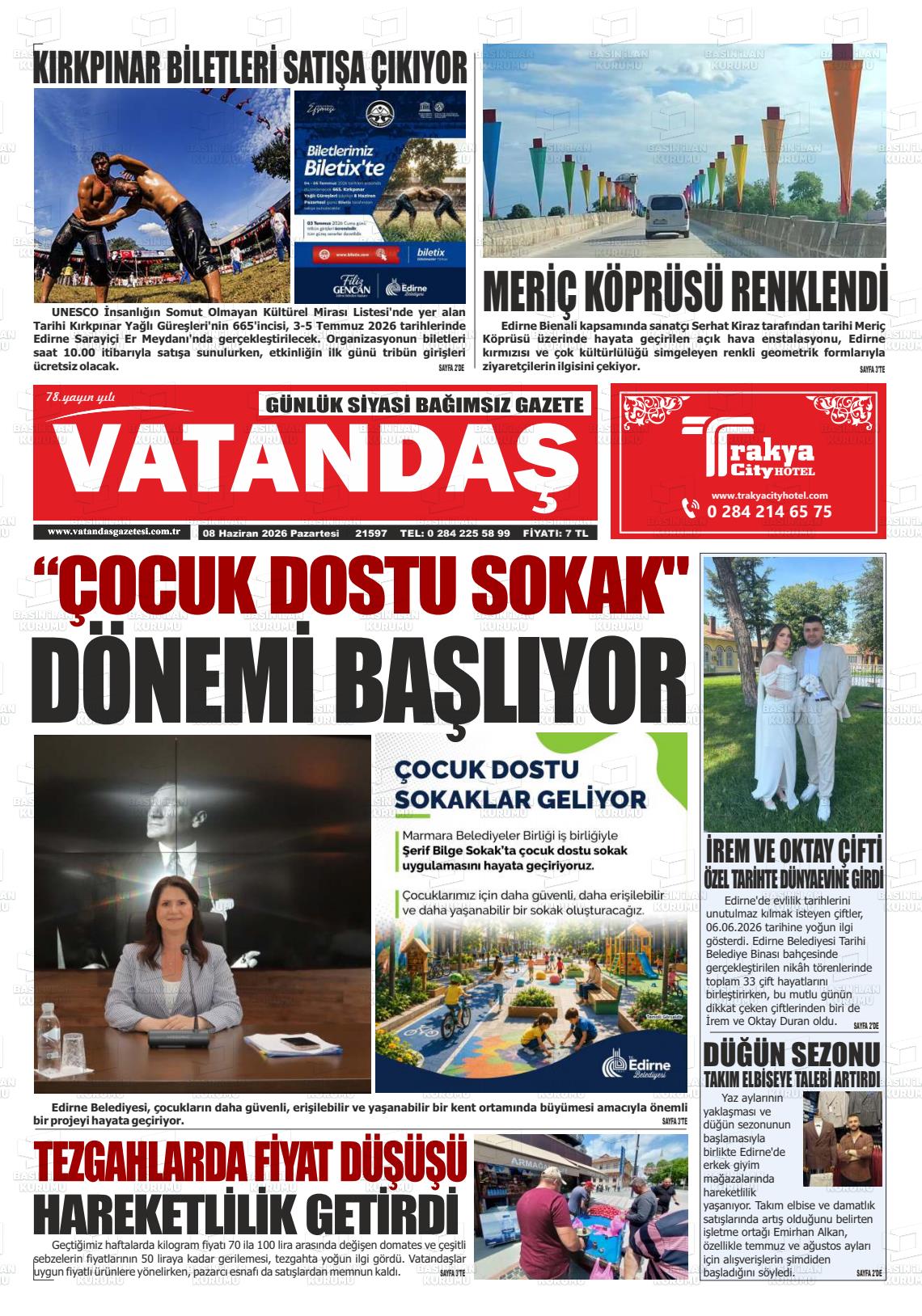 Edirne Vatandas 08.06.2026
