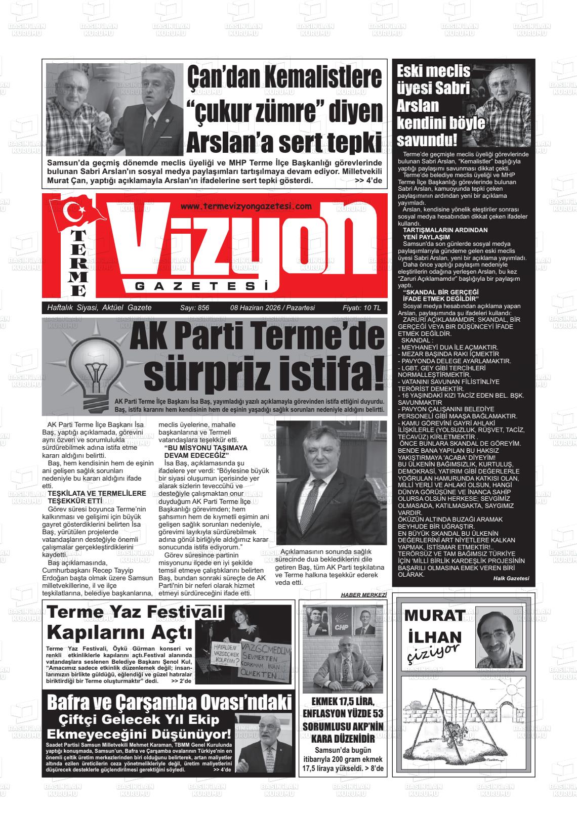 Samsun Vizyonterme 08.06.2026