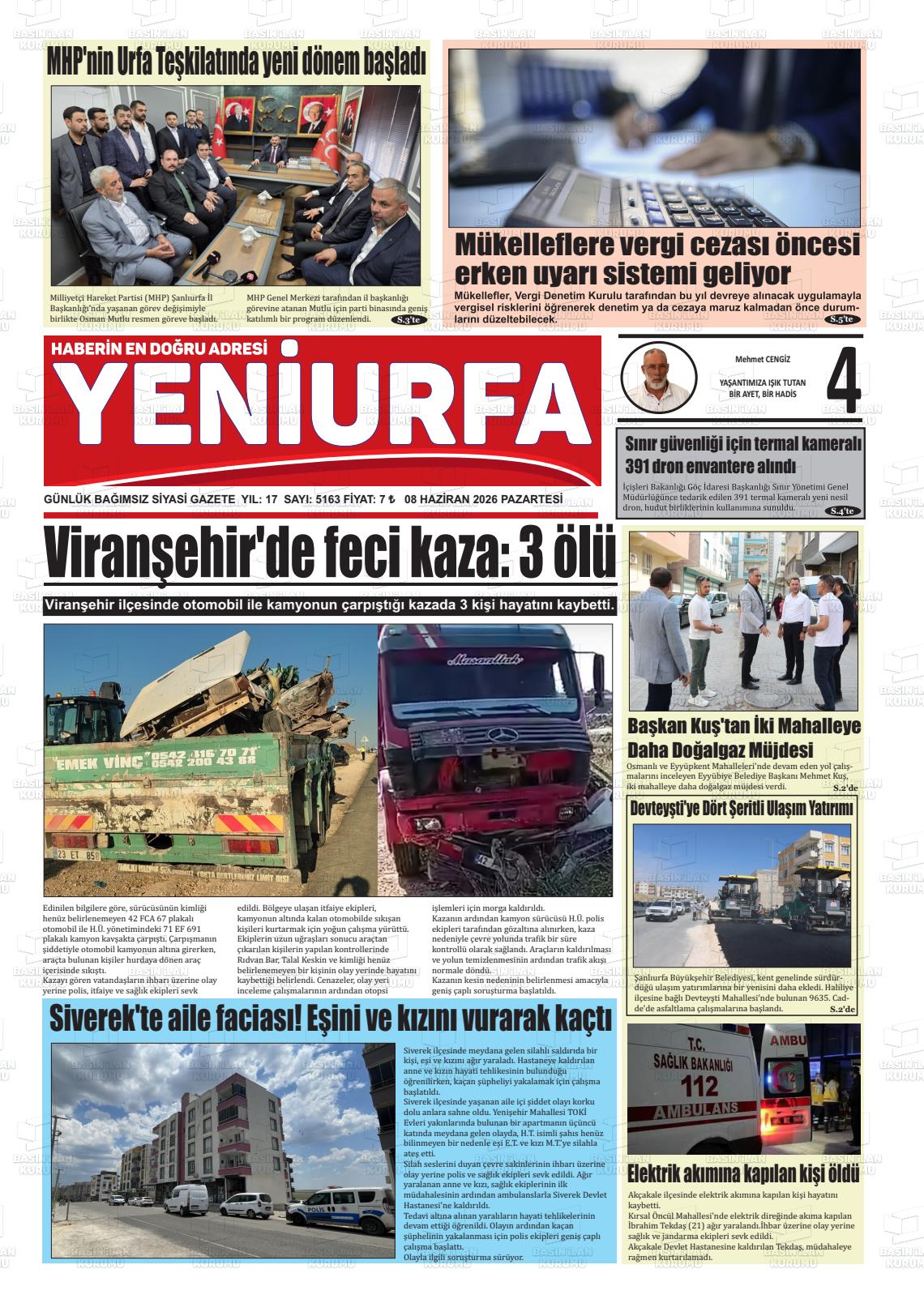 Sanliurfa Yeniurfa 08.06.2026