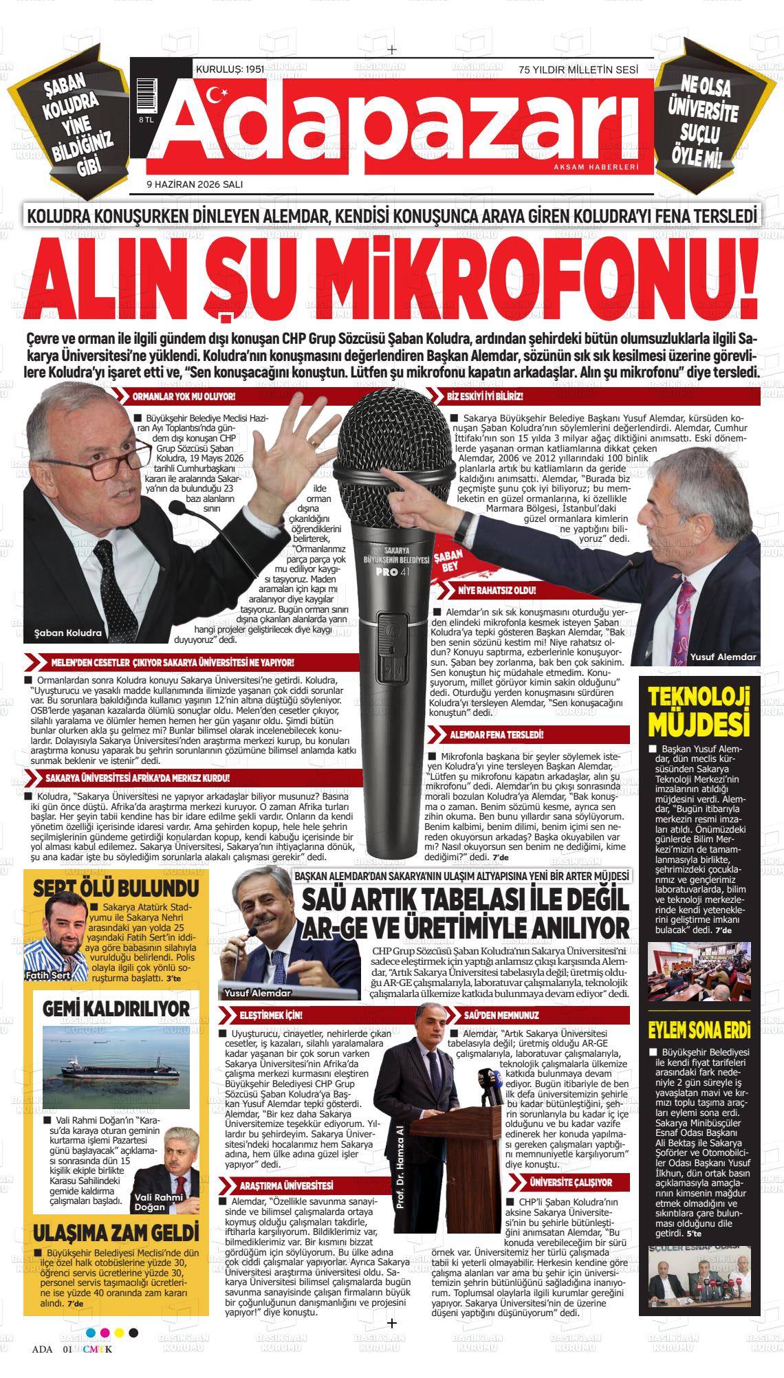 Sakarya Adapazariaksamhaberleri 09.06.2026