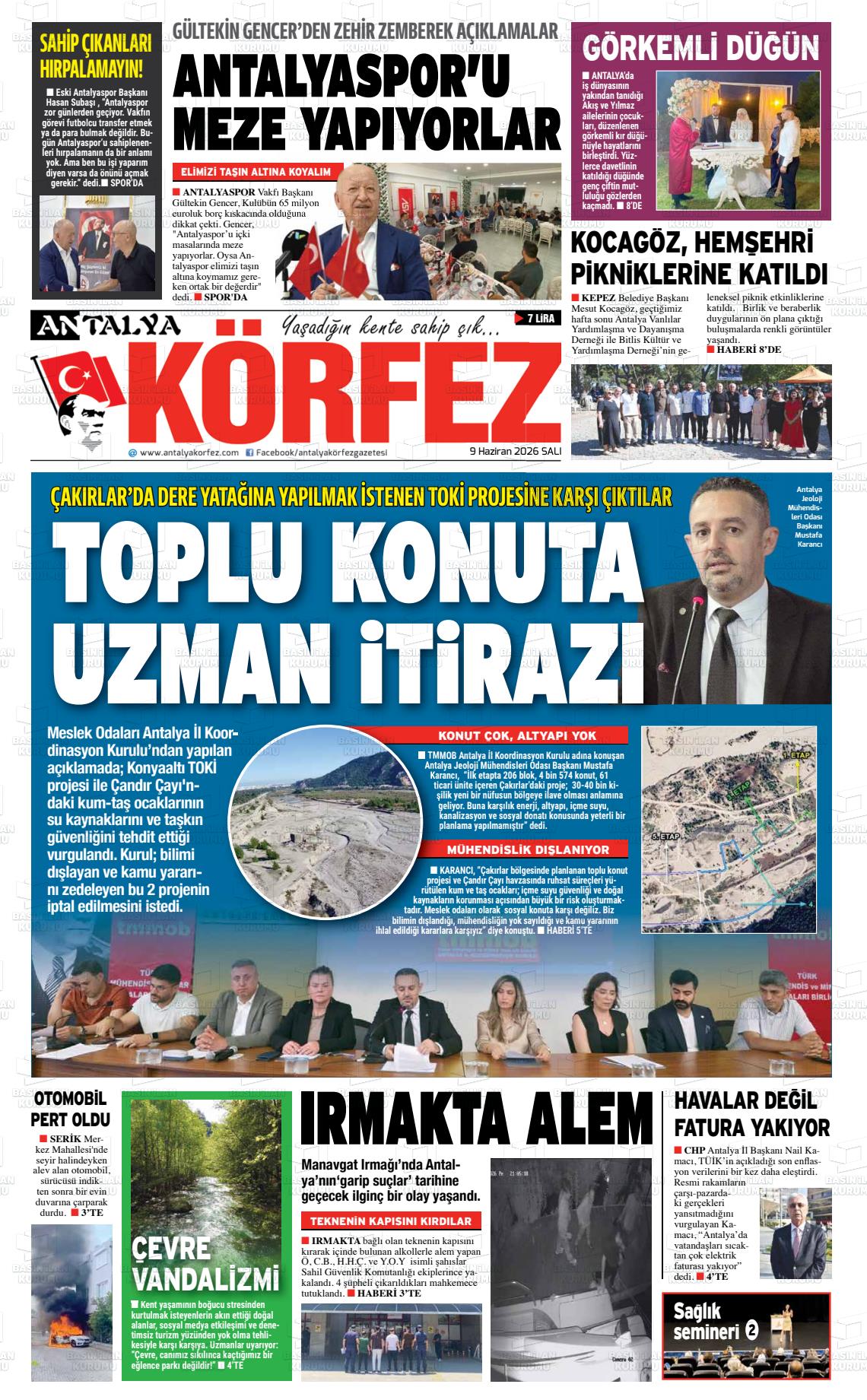 Antalya Korfez 09.06.2026