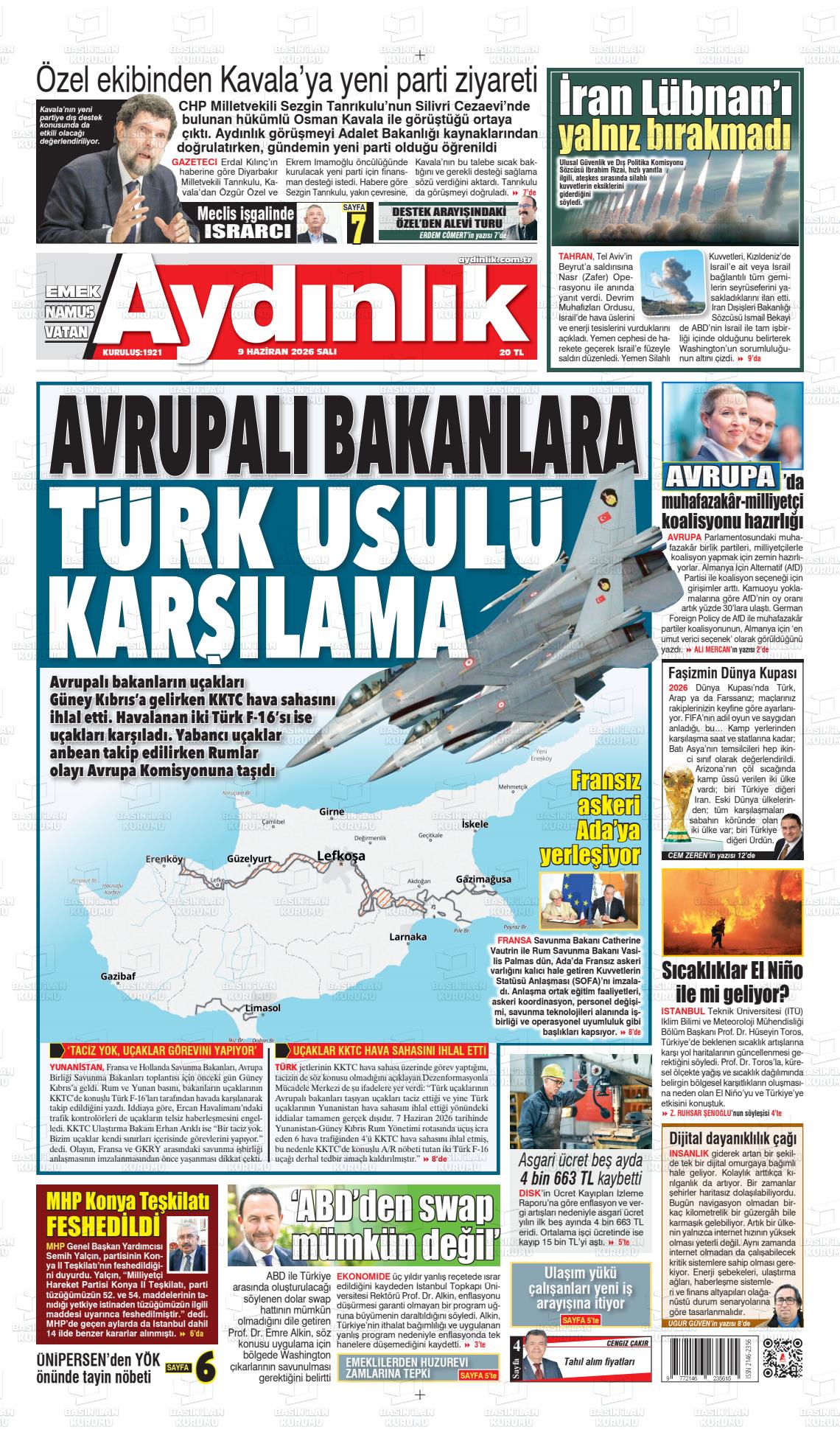 Istanbul Aydinlikvatanemeknamus 09.06.2026
