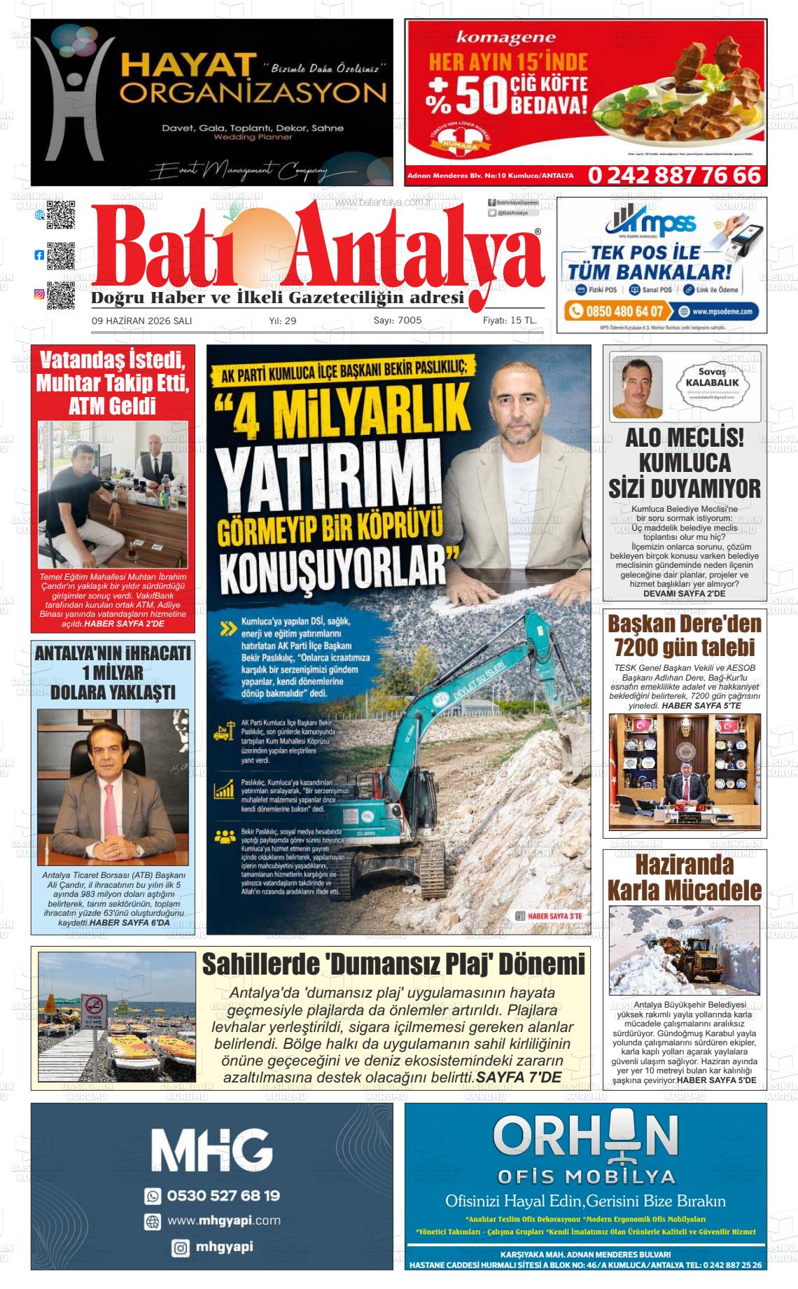 Antalya Bati 09.06.2026