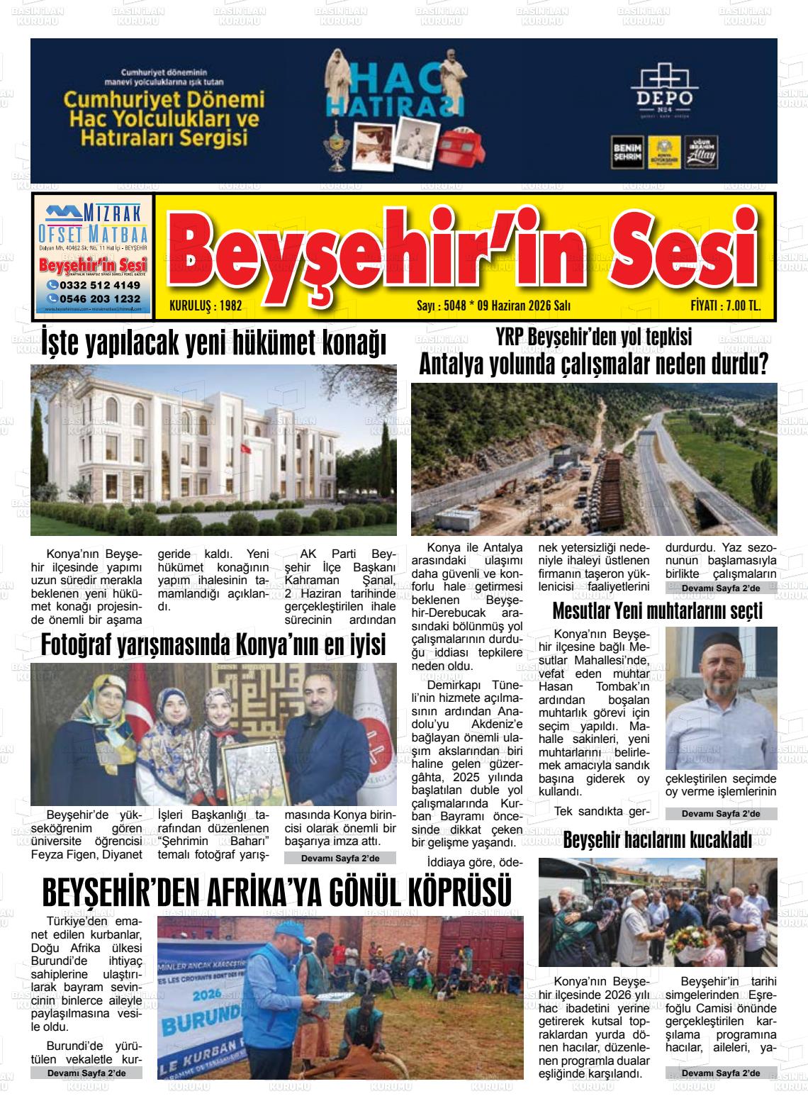 Konya Beysehirinsesi 09.06.2026
