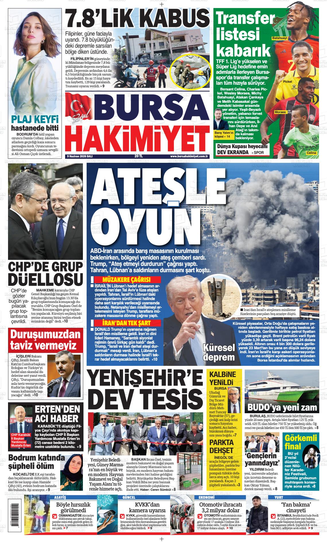 Bursa Hakimiyet 09.06.2026