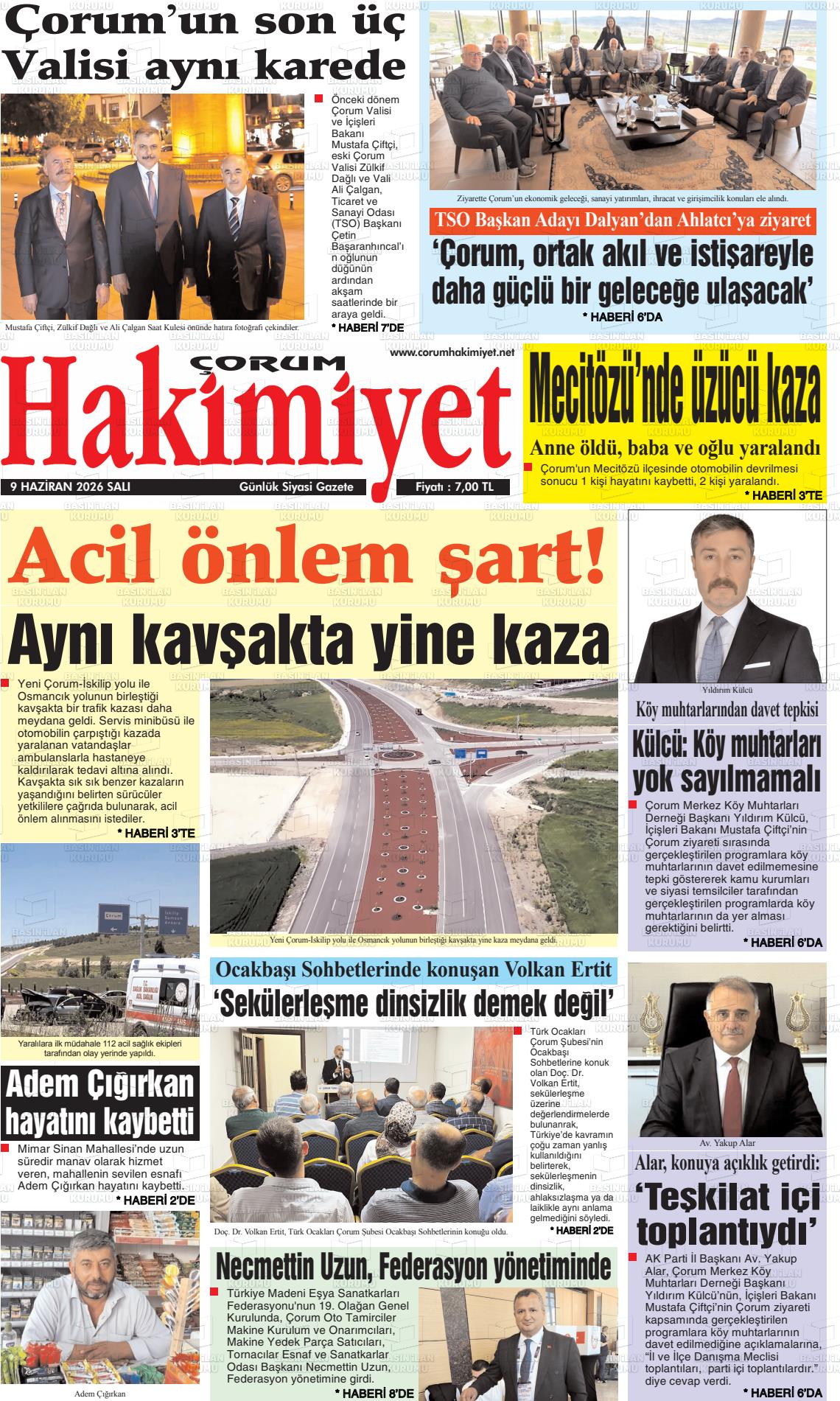 Corum Hakimiyet 09.06.2026