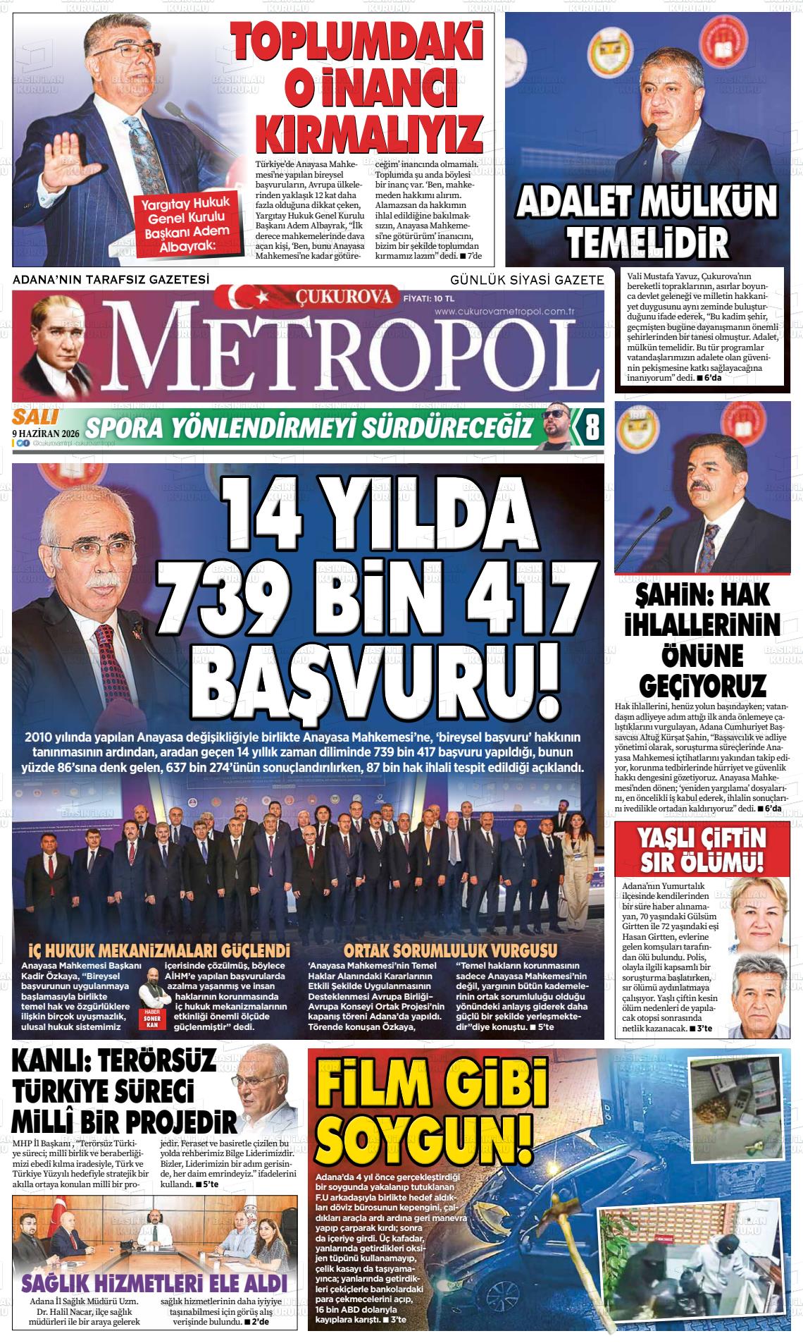 Adana Cukurovametropol 09.06.2026
