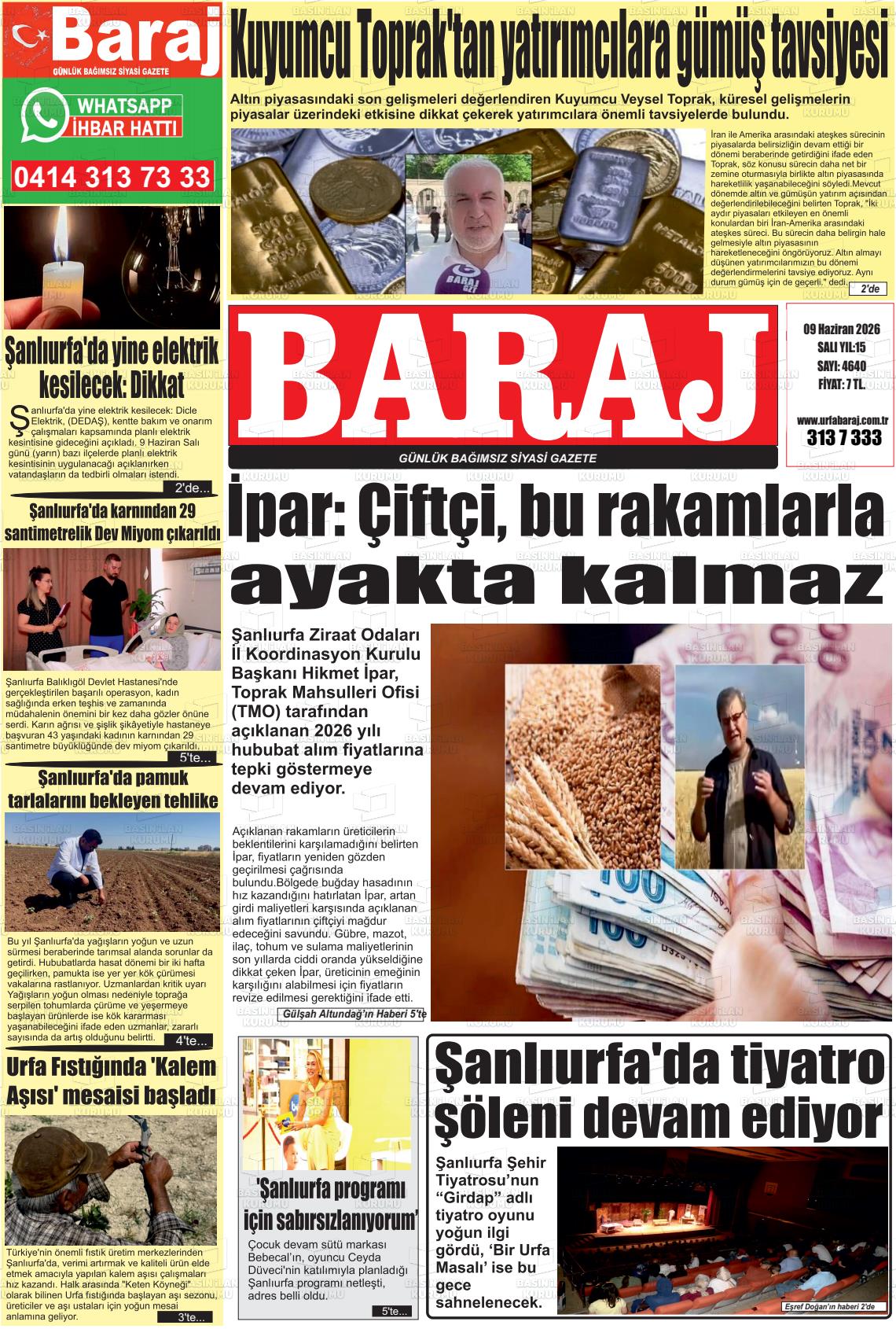 Sanliurfa Dundenbugunesafak 09.06.2026