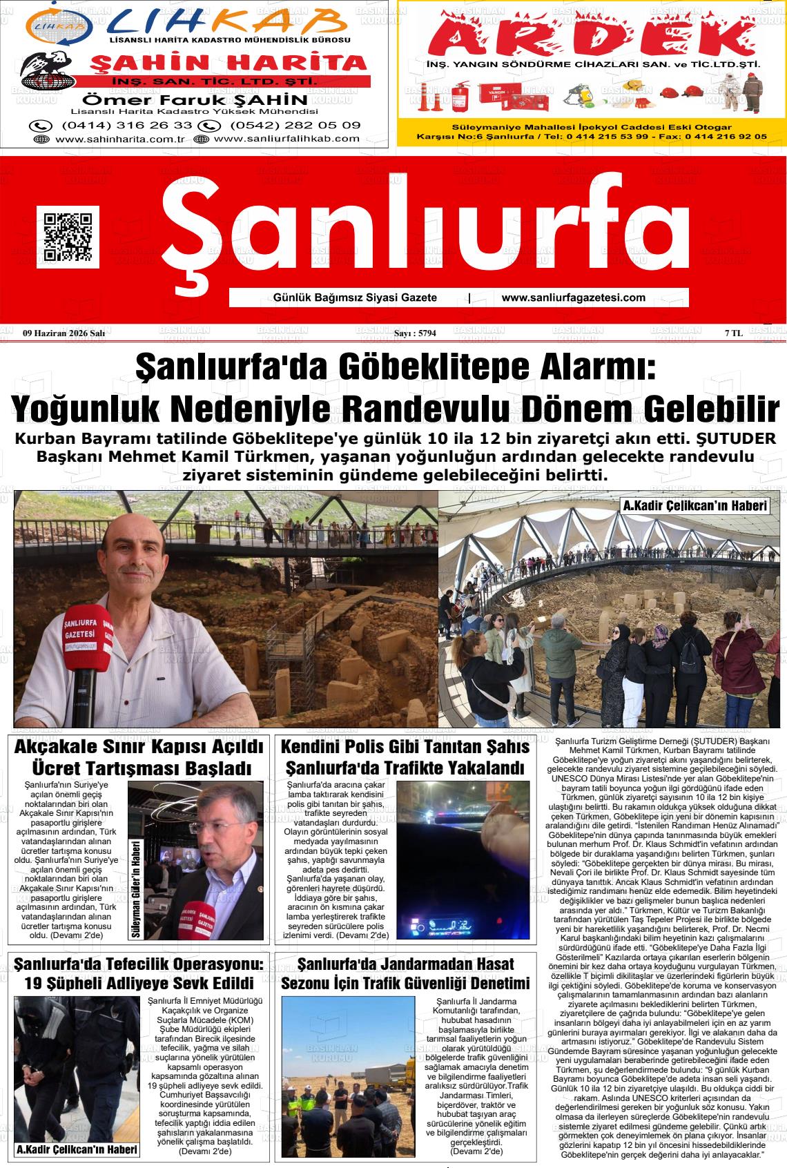 Sanliurfa Dunyadaveturkiyede 09.06.2026