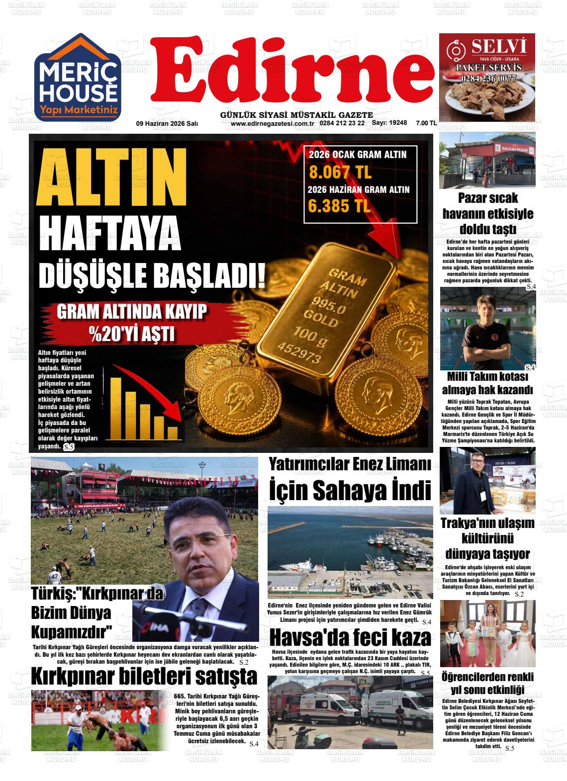 Edirne 09.06.2026