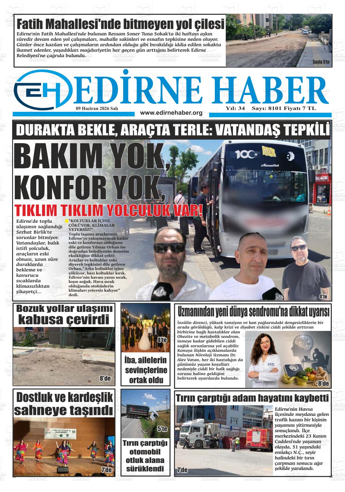 Edirne Haber 09.06.2026