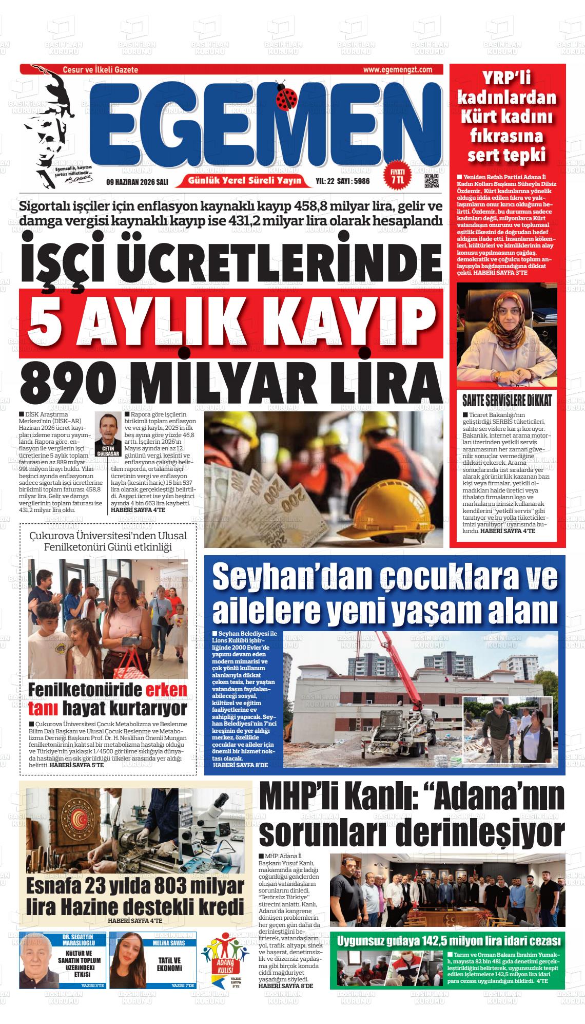 Adana Egemen 09.06.2026