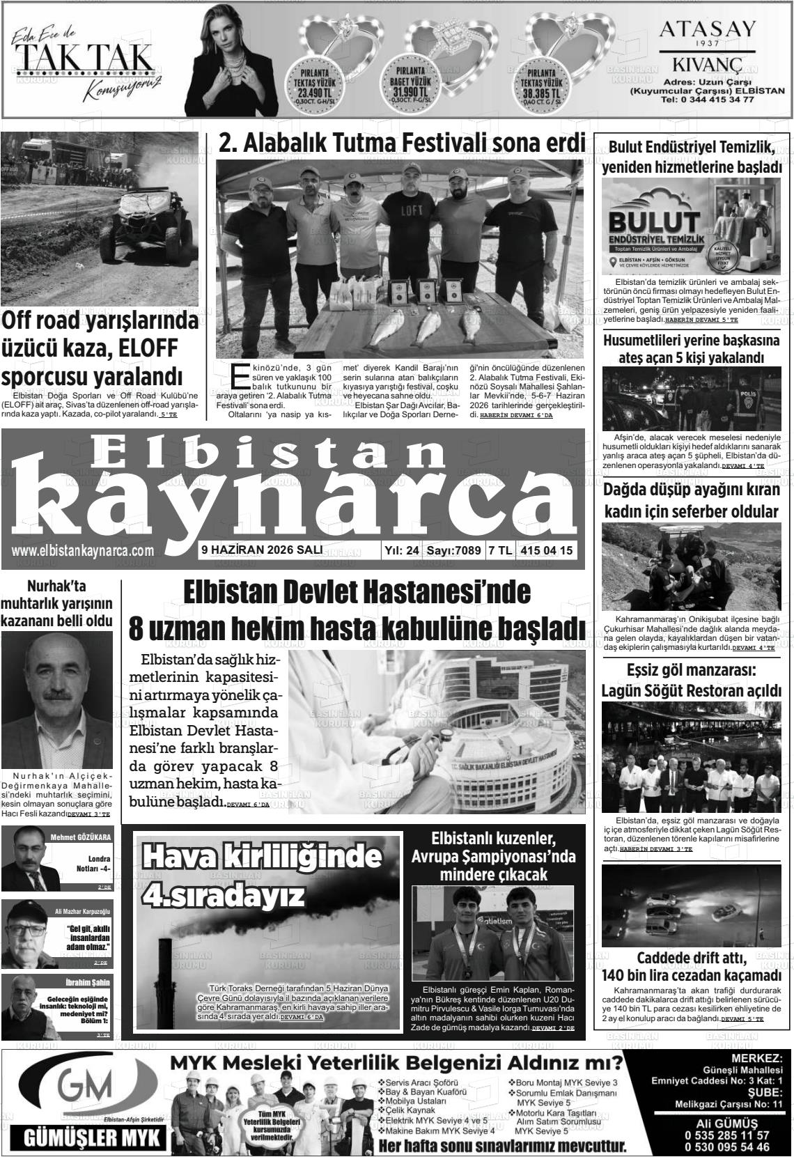 Kahramanmaras Elbistankaynarca 09.06.2026