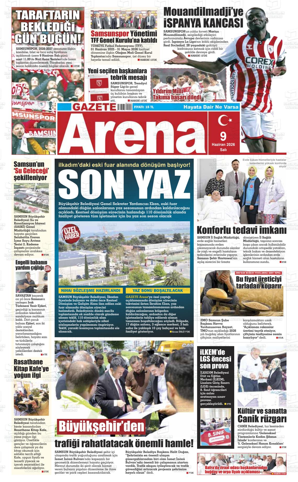 Samsun Gazetearena 09.06.2026