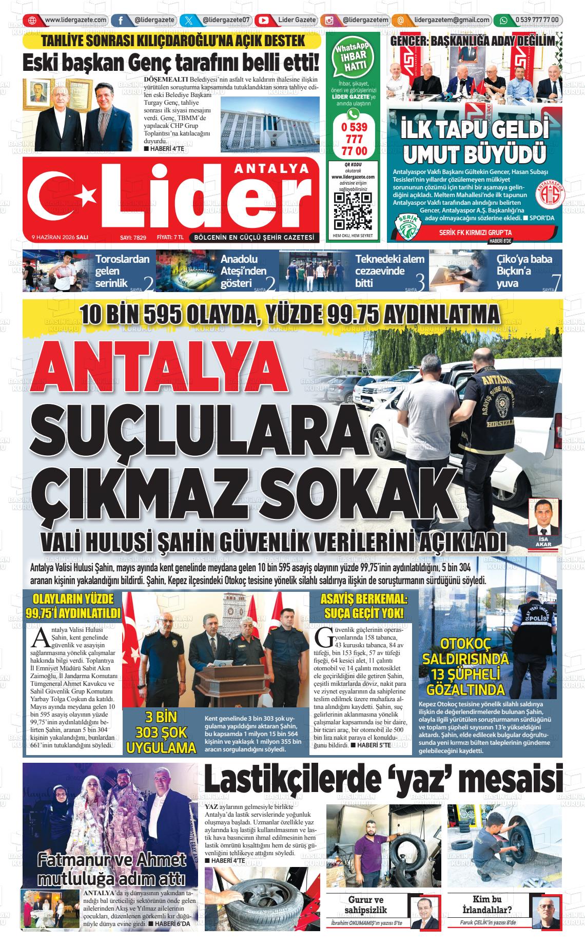 Antalya Gazetebir 09.06.2026