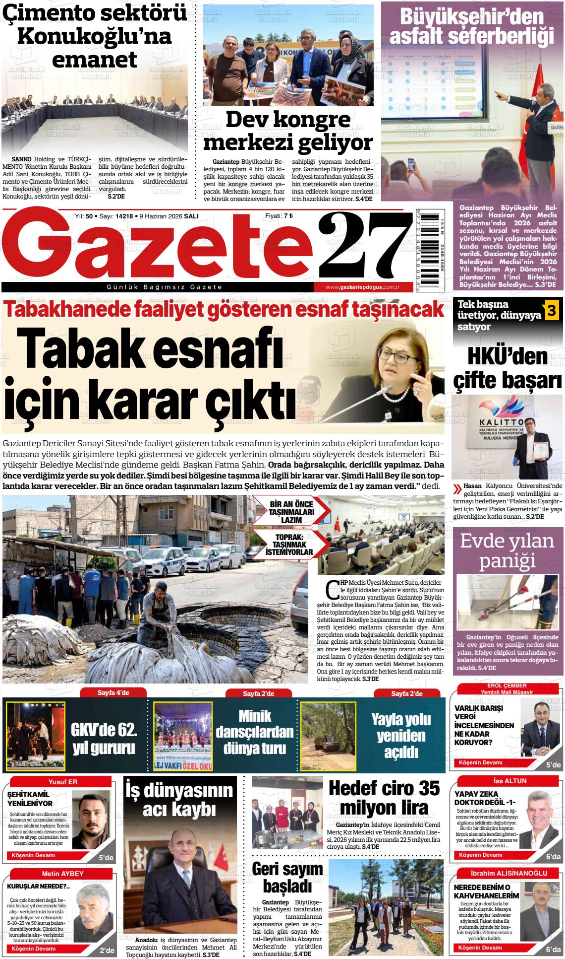 Gaziantep Dogus 09.06.2026