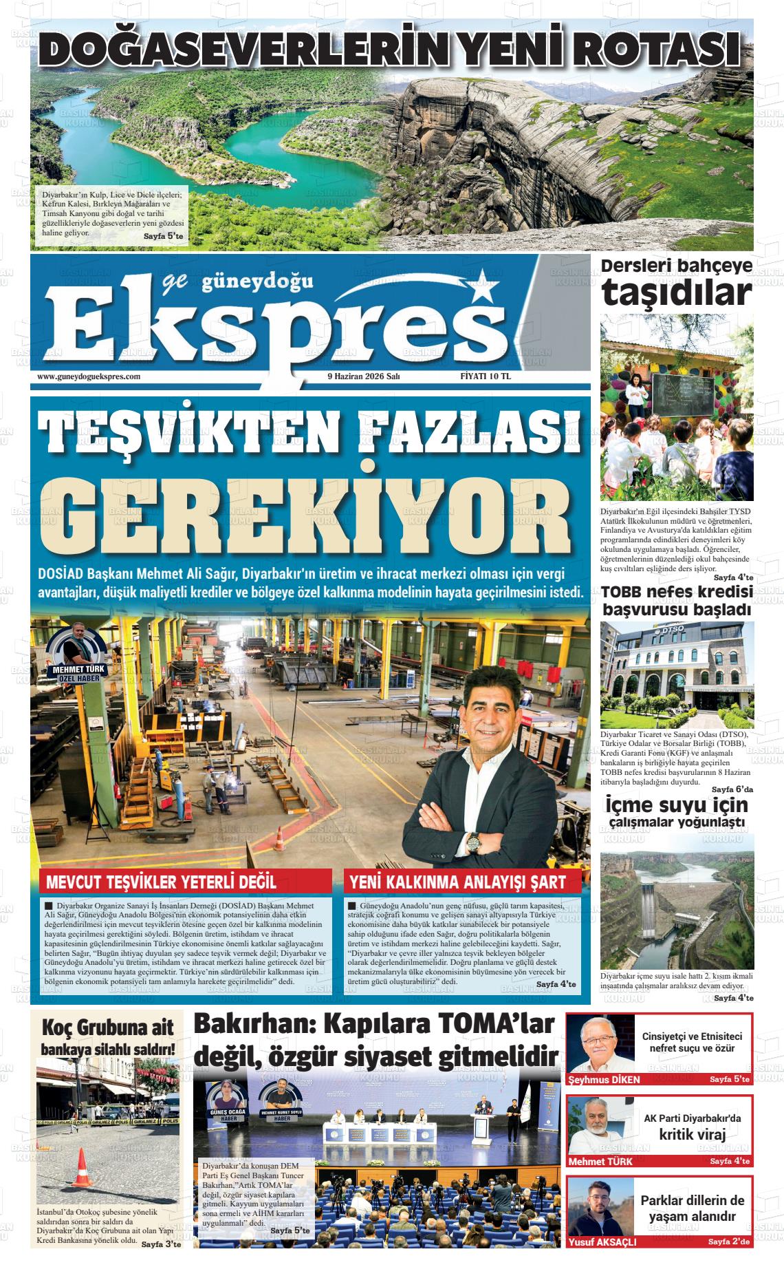 Diyarbakir Geguneydoguekspres 09.06.2026