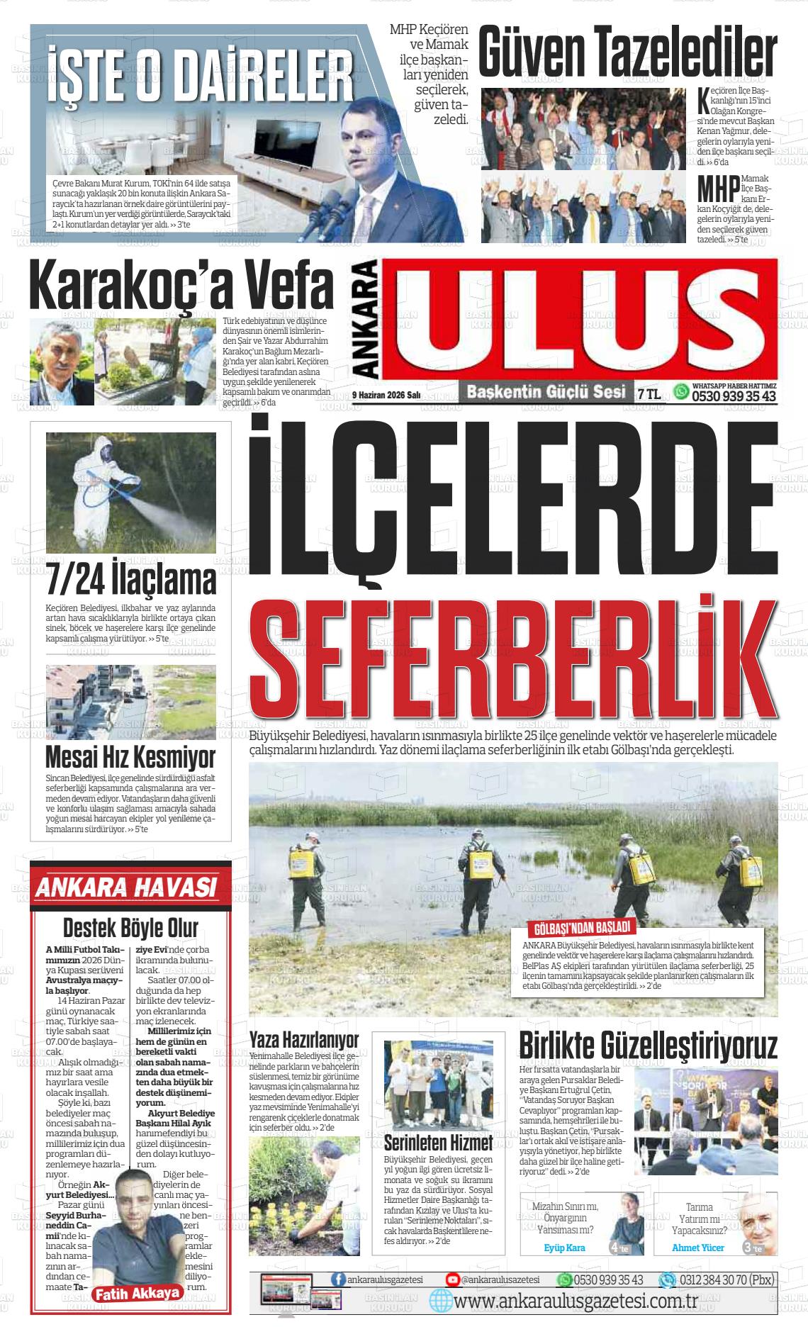 Ankara Habervaktim 09.06.2026