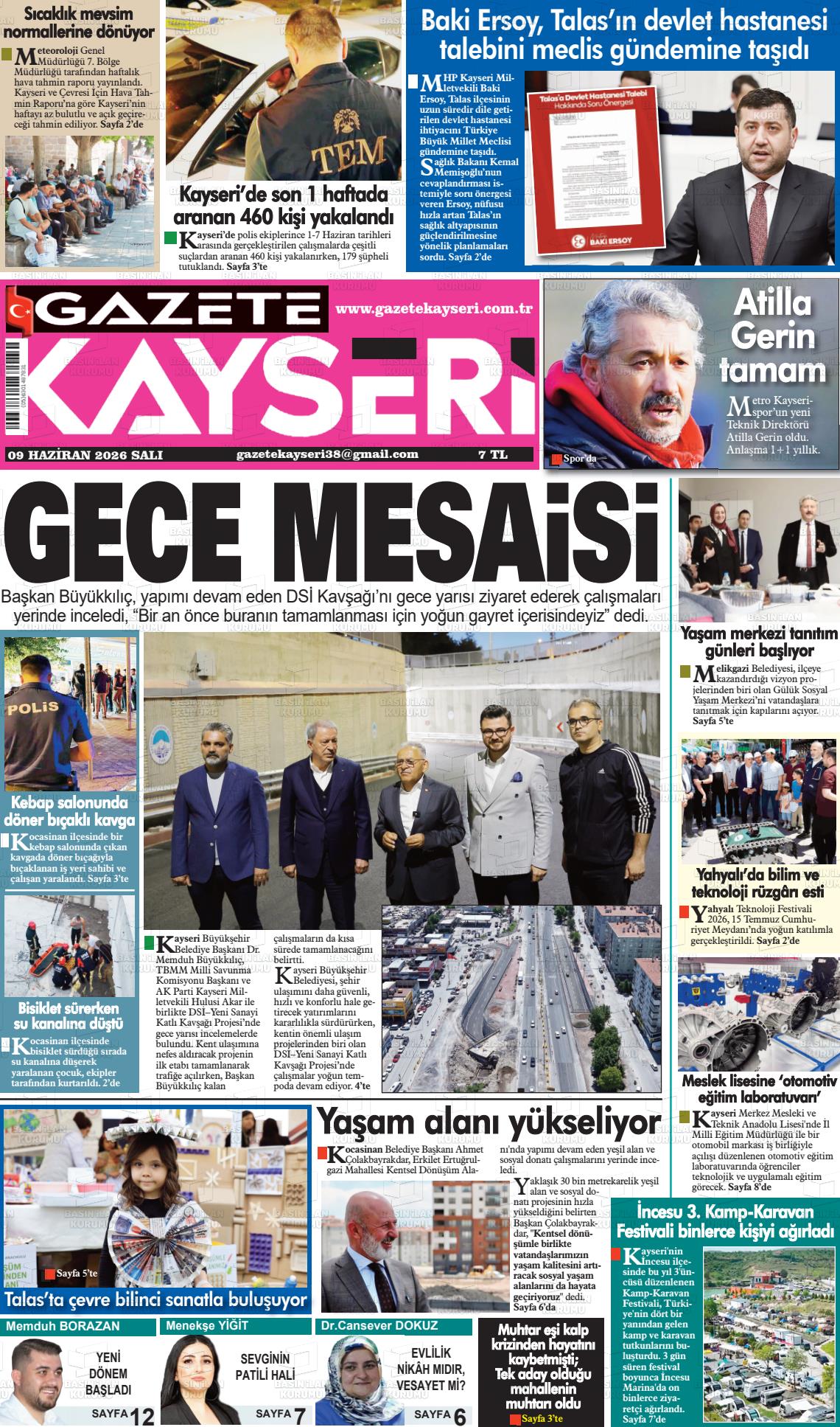 Kayseri Haber 38 09.06.2026