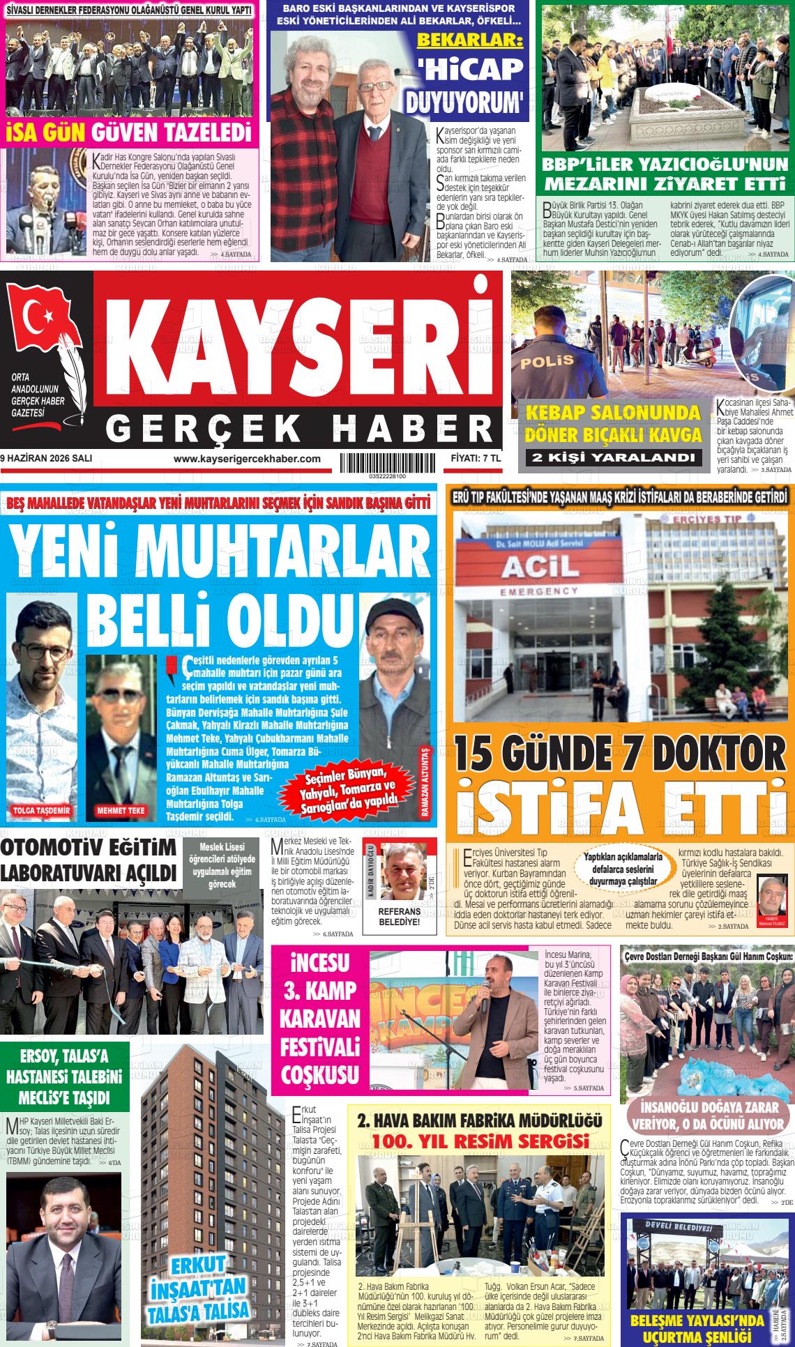 Kayseri Starhaber 09.06.2026