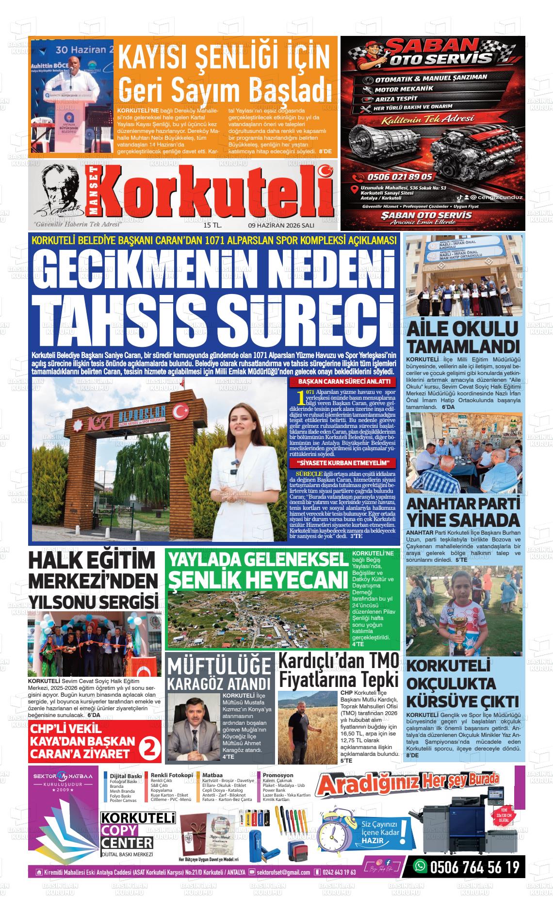 Antalya Korkutelimanset 09.06.2026