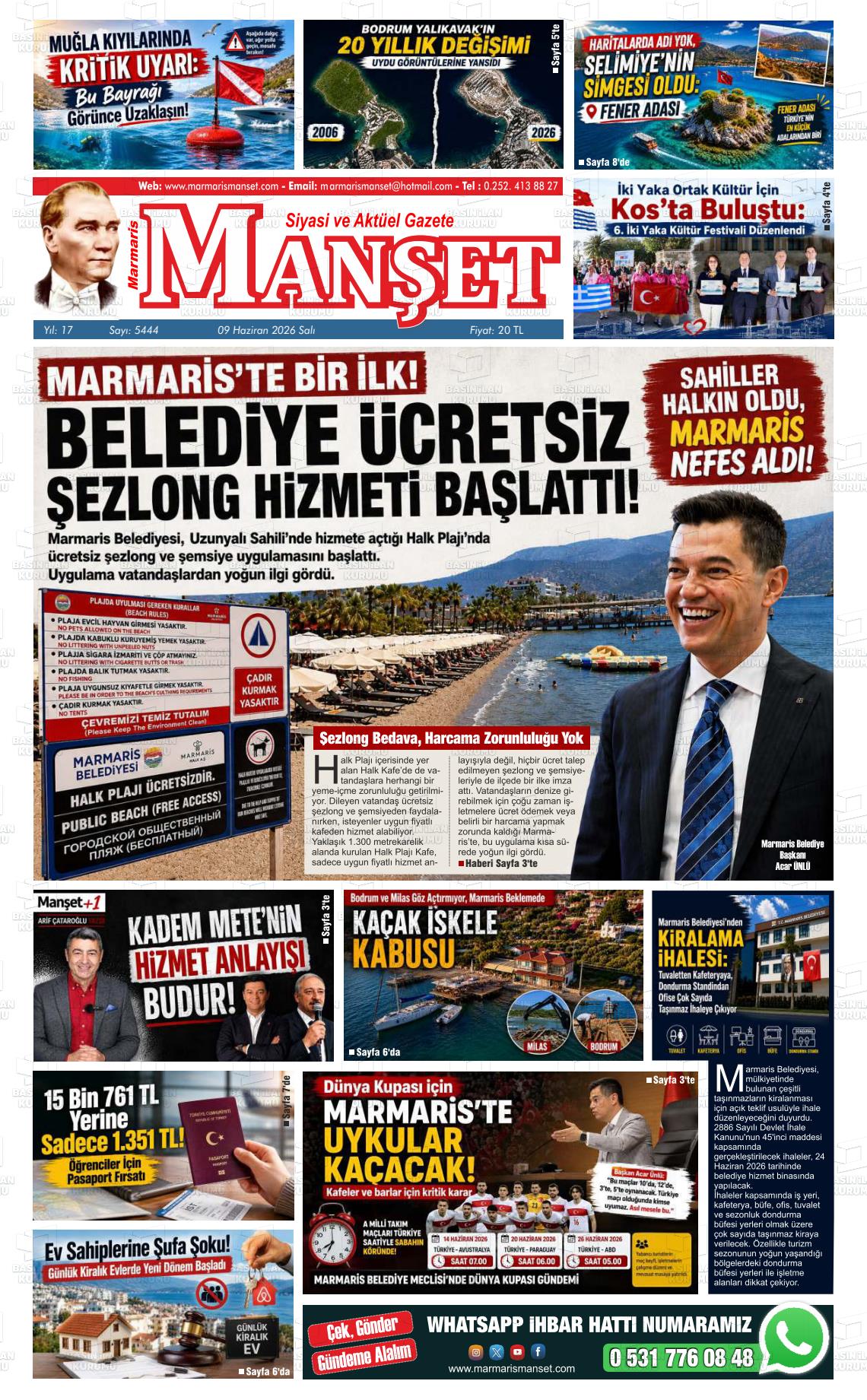 Mugla Manset 09.06.2026