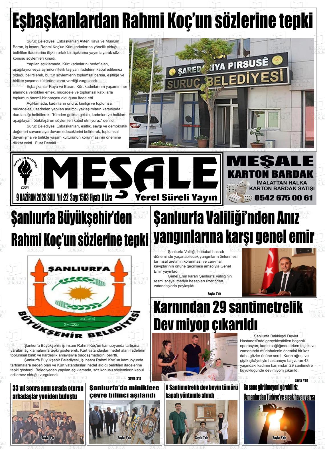 Sanliurfa Mesale 09.06.2026