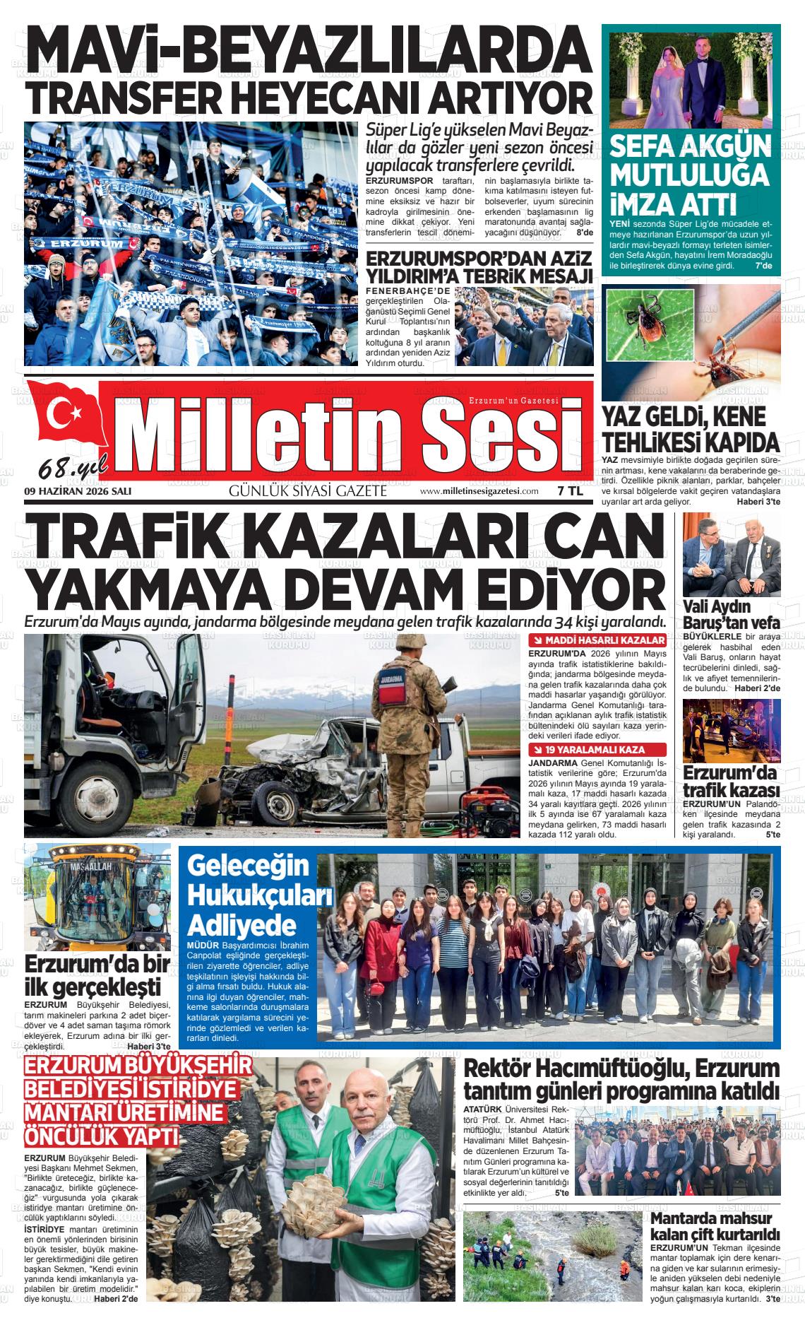 Erzurum Milletinsesi 09.06.2026