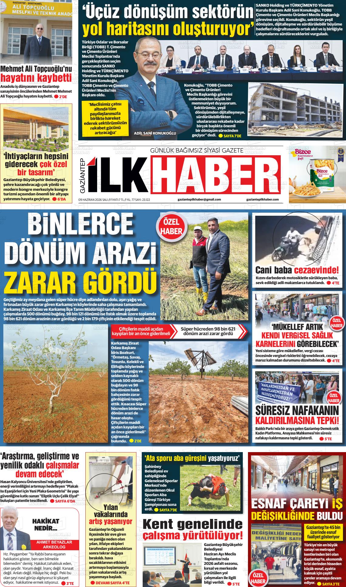 Sabah(gaziantep) 09.06.2026