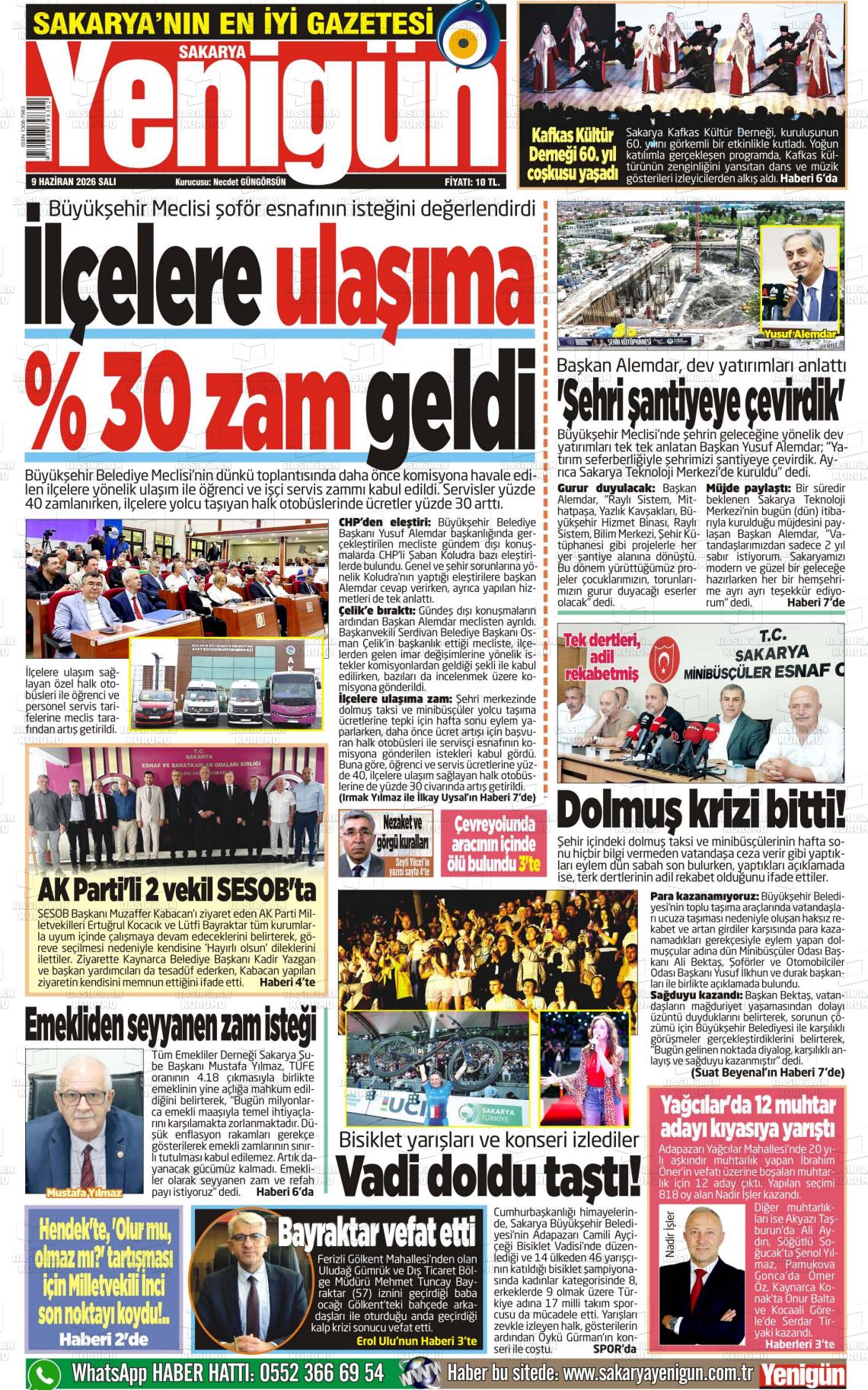 Sakarya Yenigun 09.06.2026