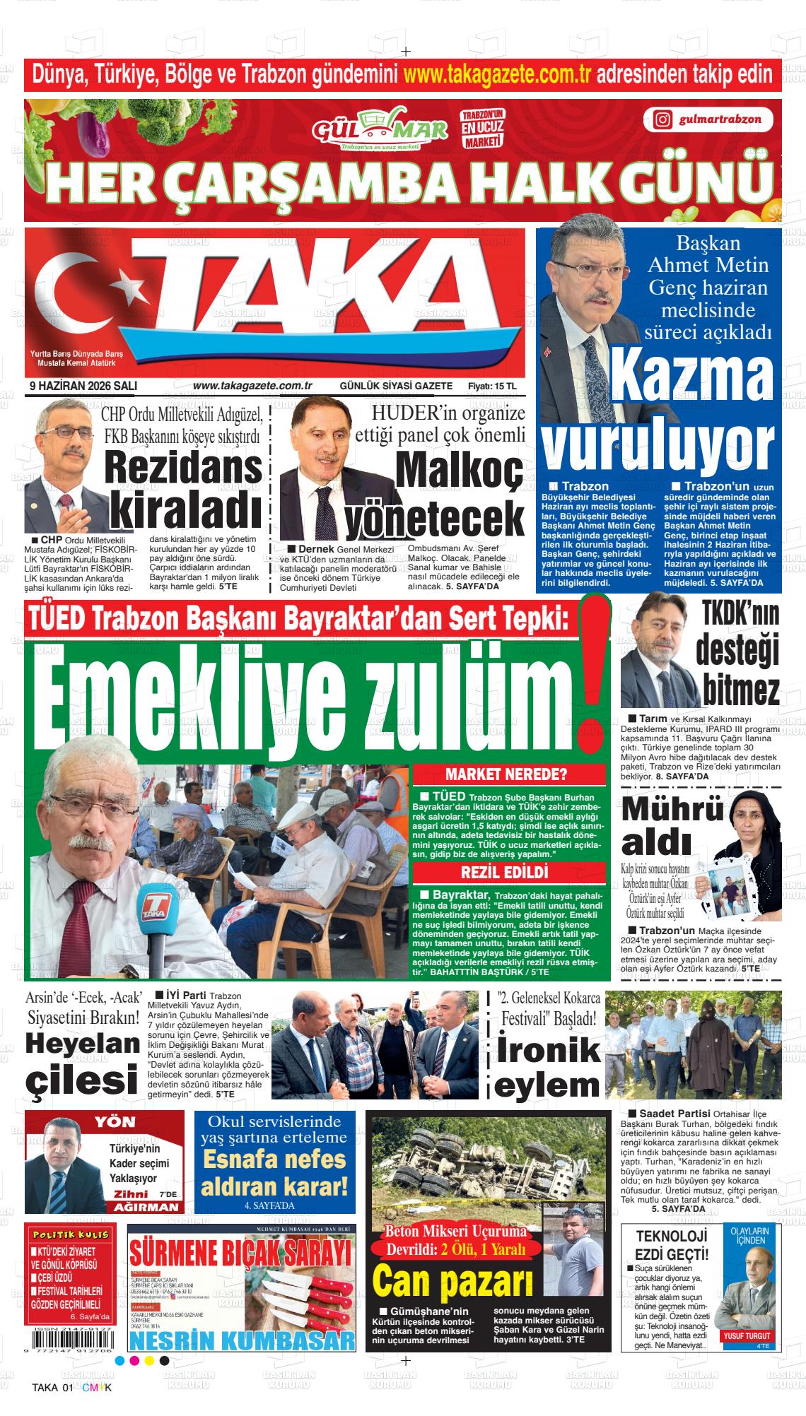 Trabzon Taka 09.06.2026