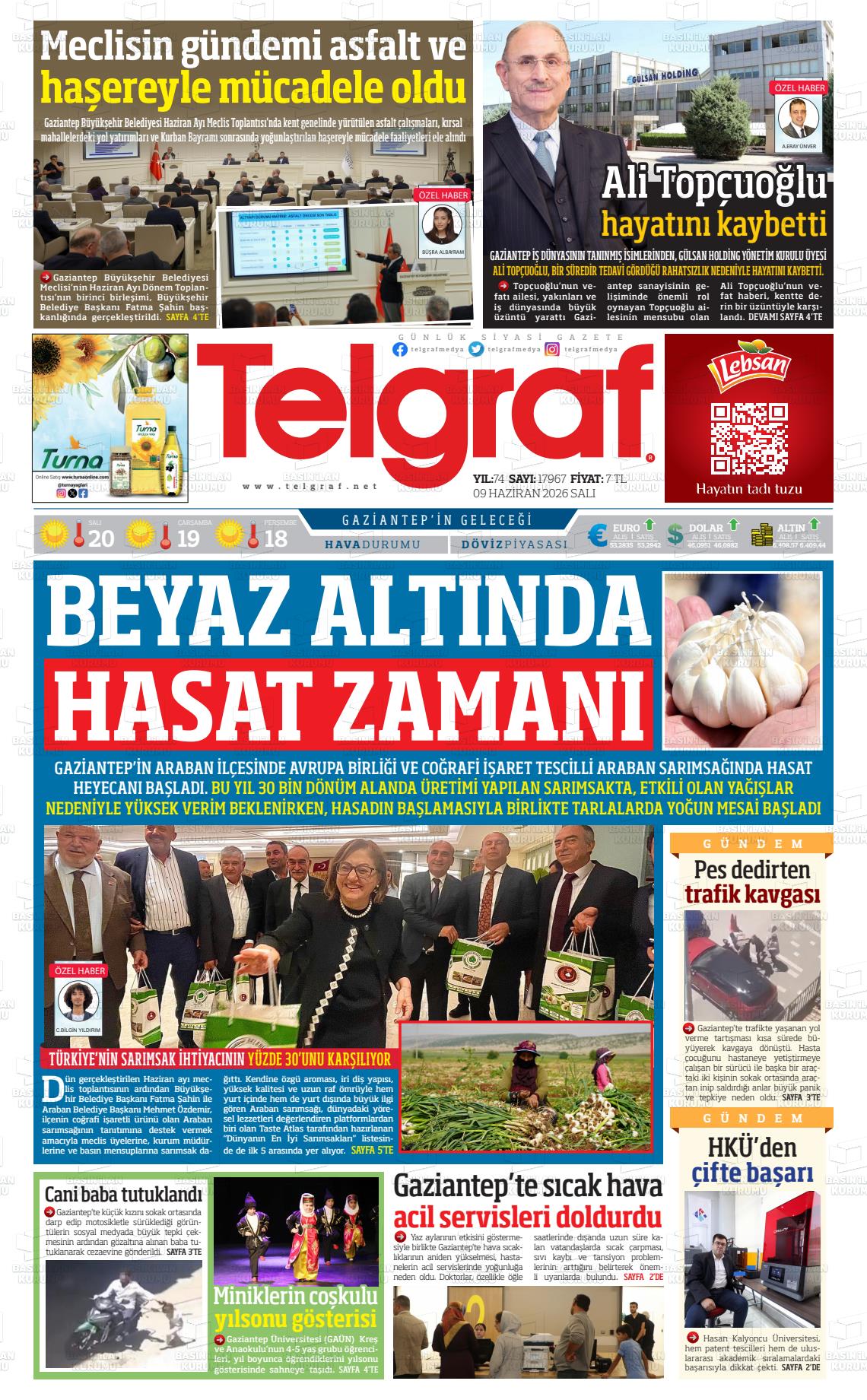 Gaziantep Telgraf 09.06.2026
