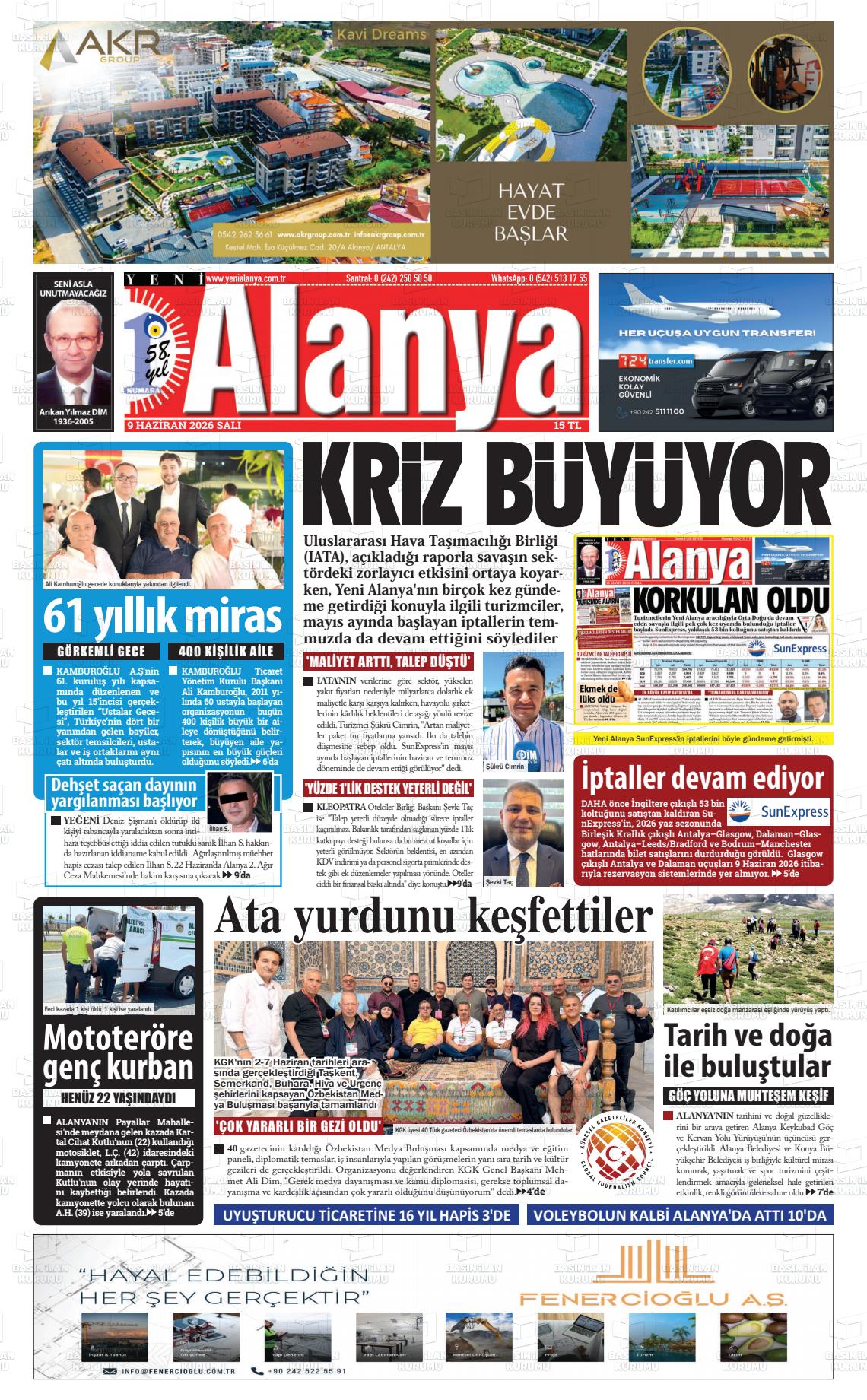 Antalya Yenialanya 09.06.2026