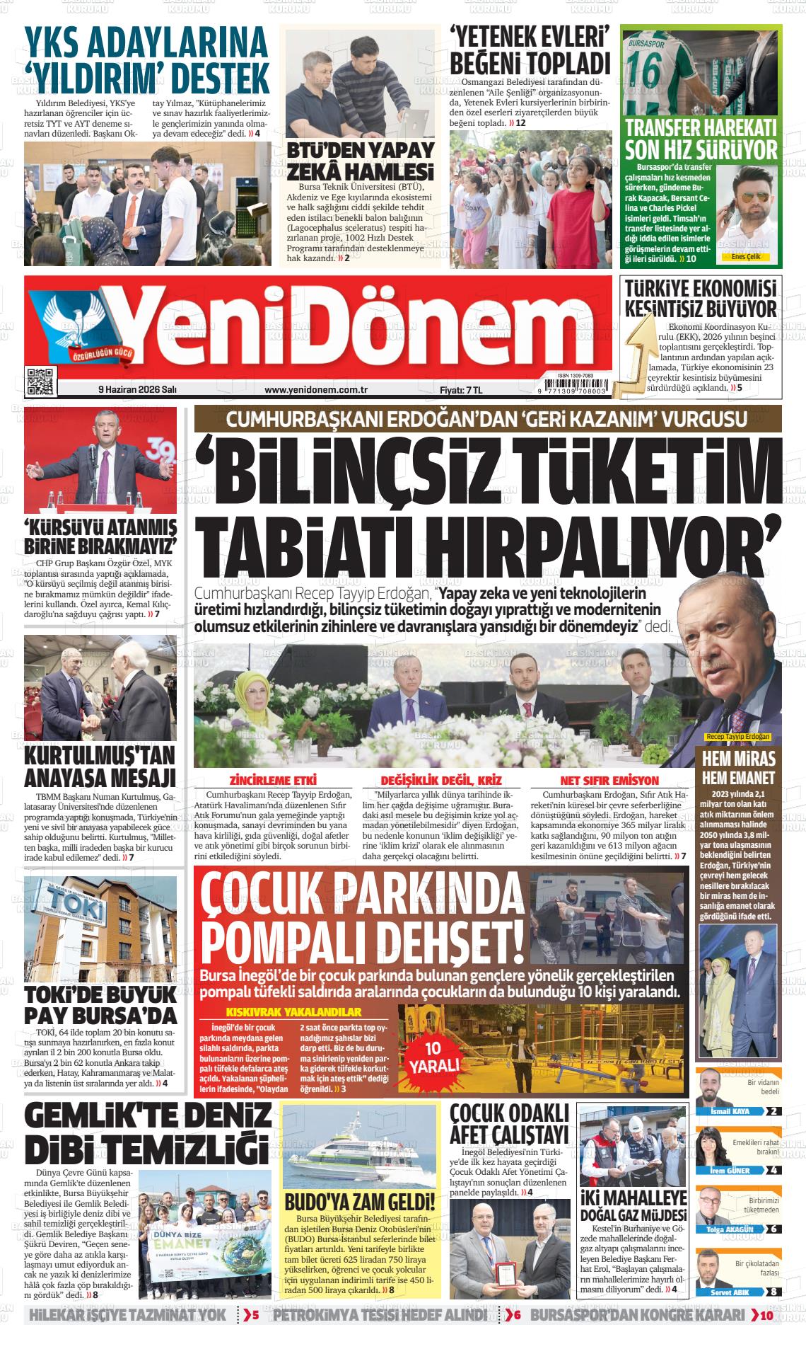 Bursa Yenidonem 09.06.2026