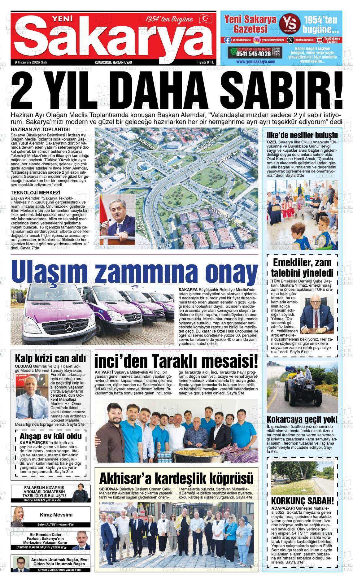 Sakarya Yeni 09.06.2026