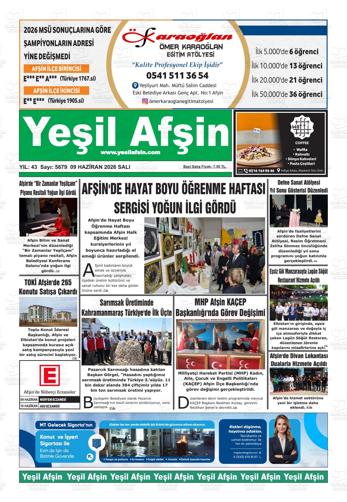 Kahramanmaras Yesilafsin 09.06.2026