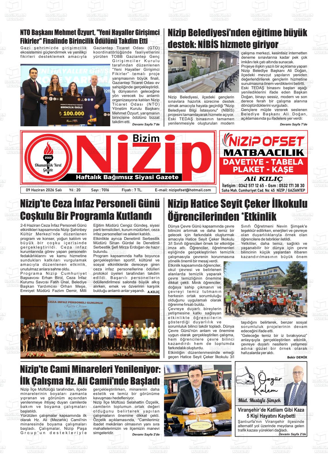Gaziantep Yesilnizip 09.06.2026