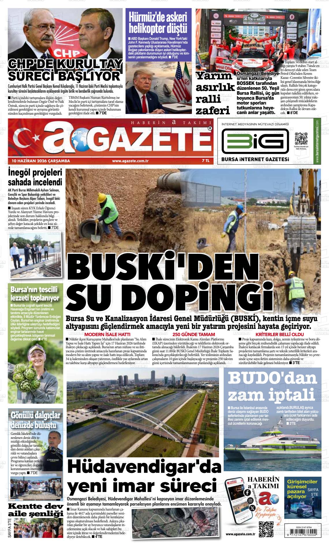 Bursa Agazete 10.06.2026